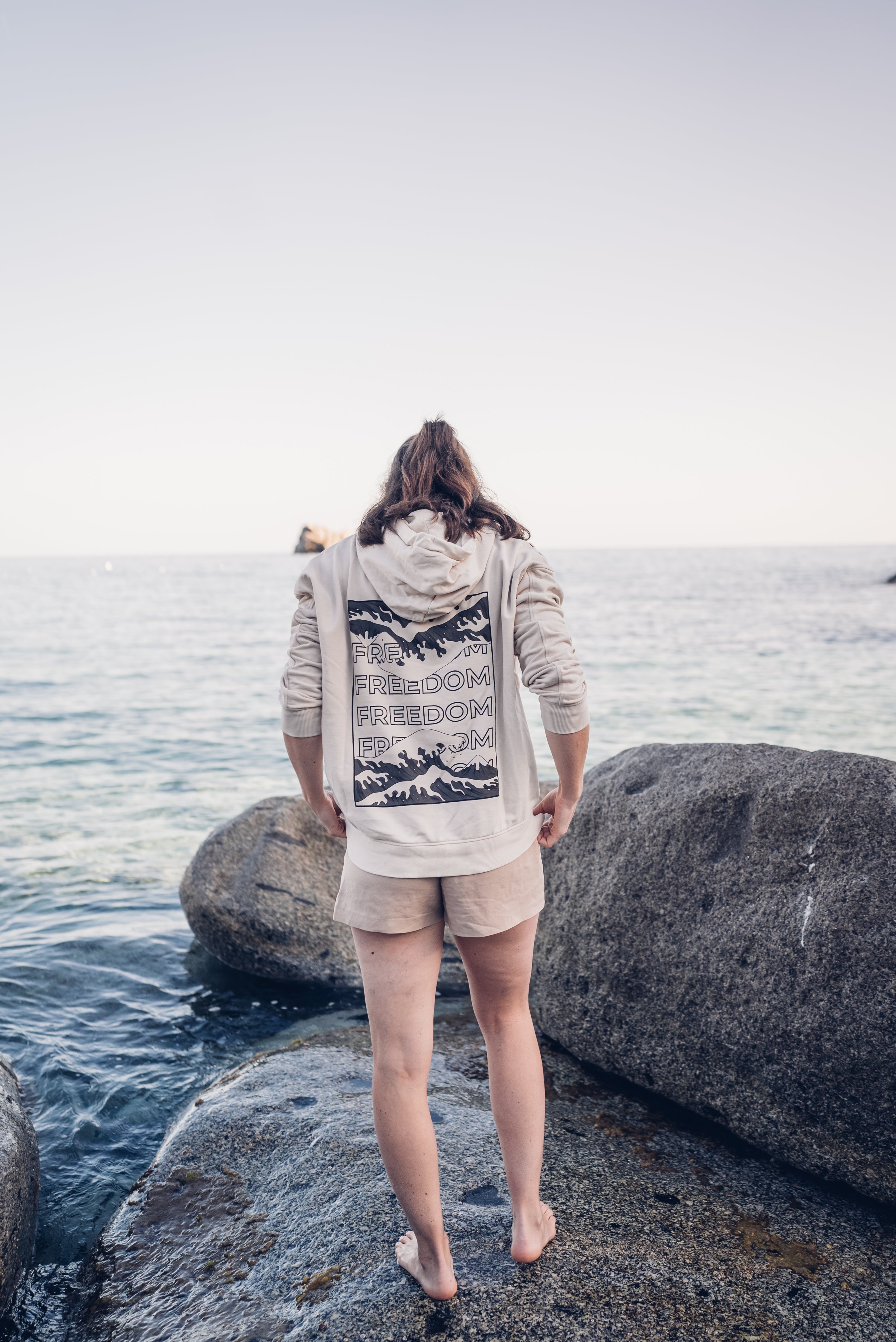 Unisex Hoodie "Freedom" undyed