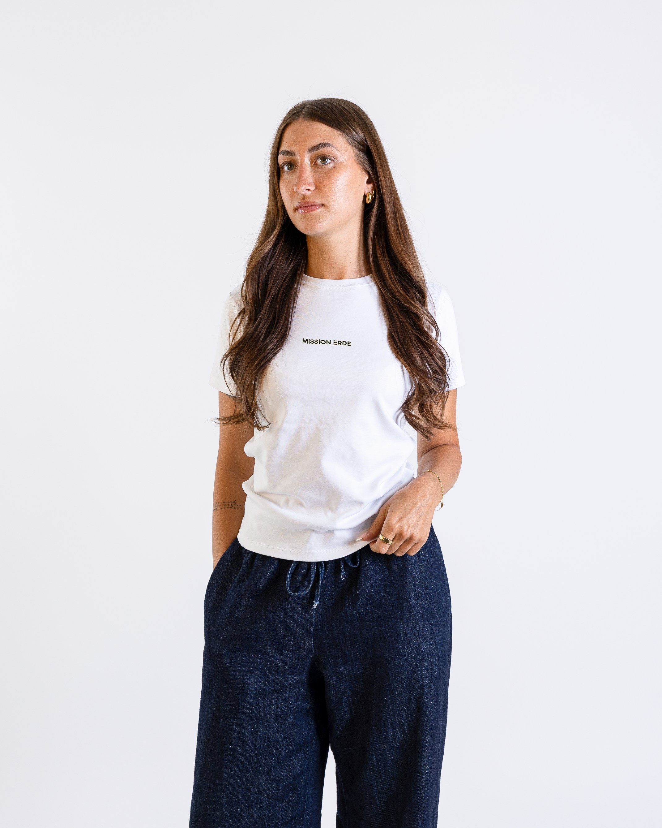 Basic T-Shirt Women "Mission Erde" Stick