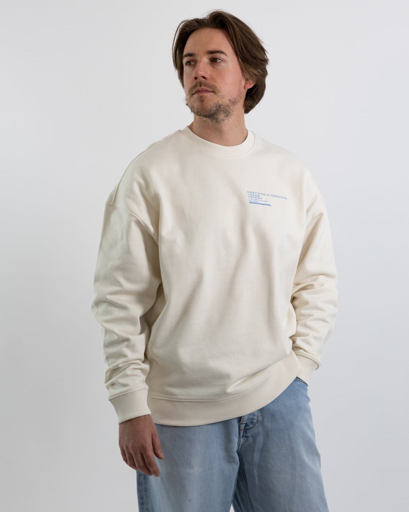 Unisex Sweatshirt "Everything is connected - Aqua"