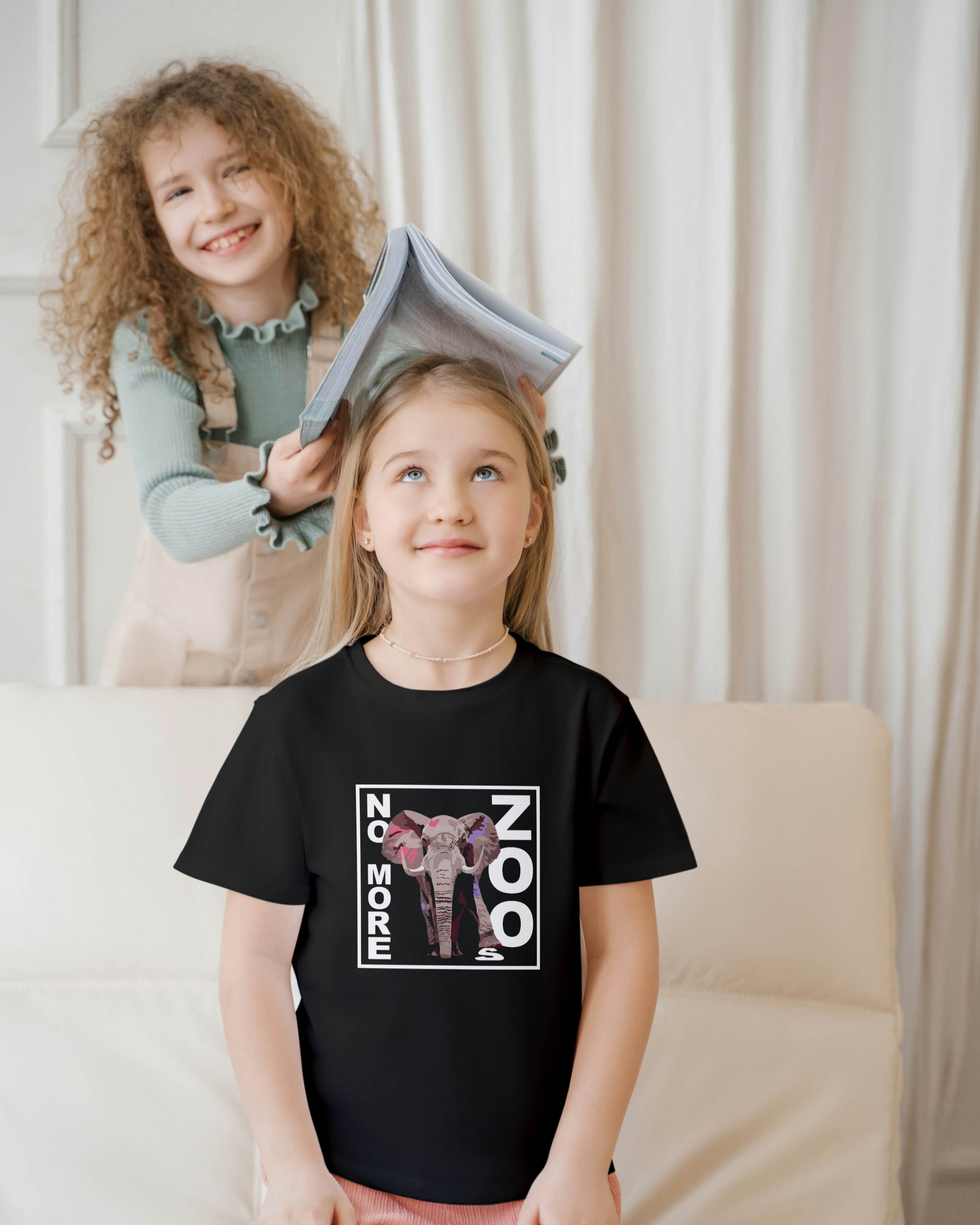 Kinder T-Shirt "NO MORE ZOOs" Elefant