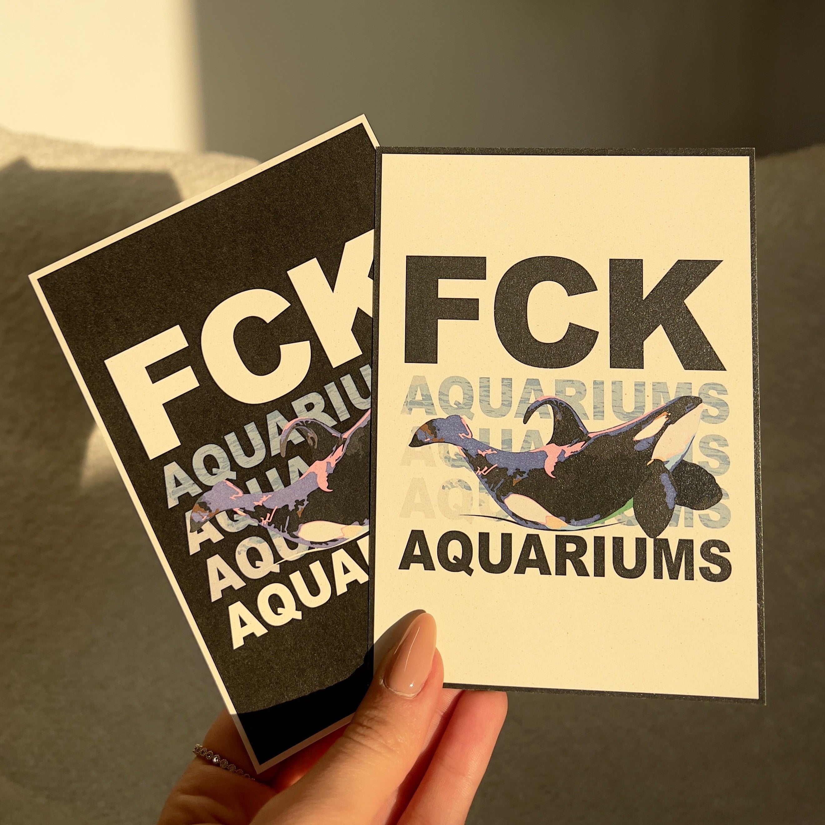 Postkarte "FCK AQUARIUMs" Orca