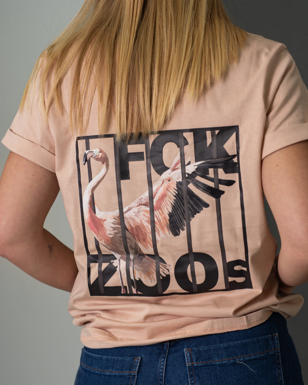 T-Shirt Women "FCK ZOOs" b/w  Limited Edition
