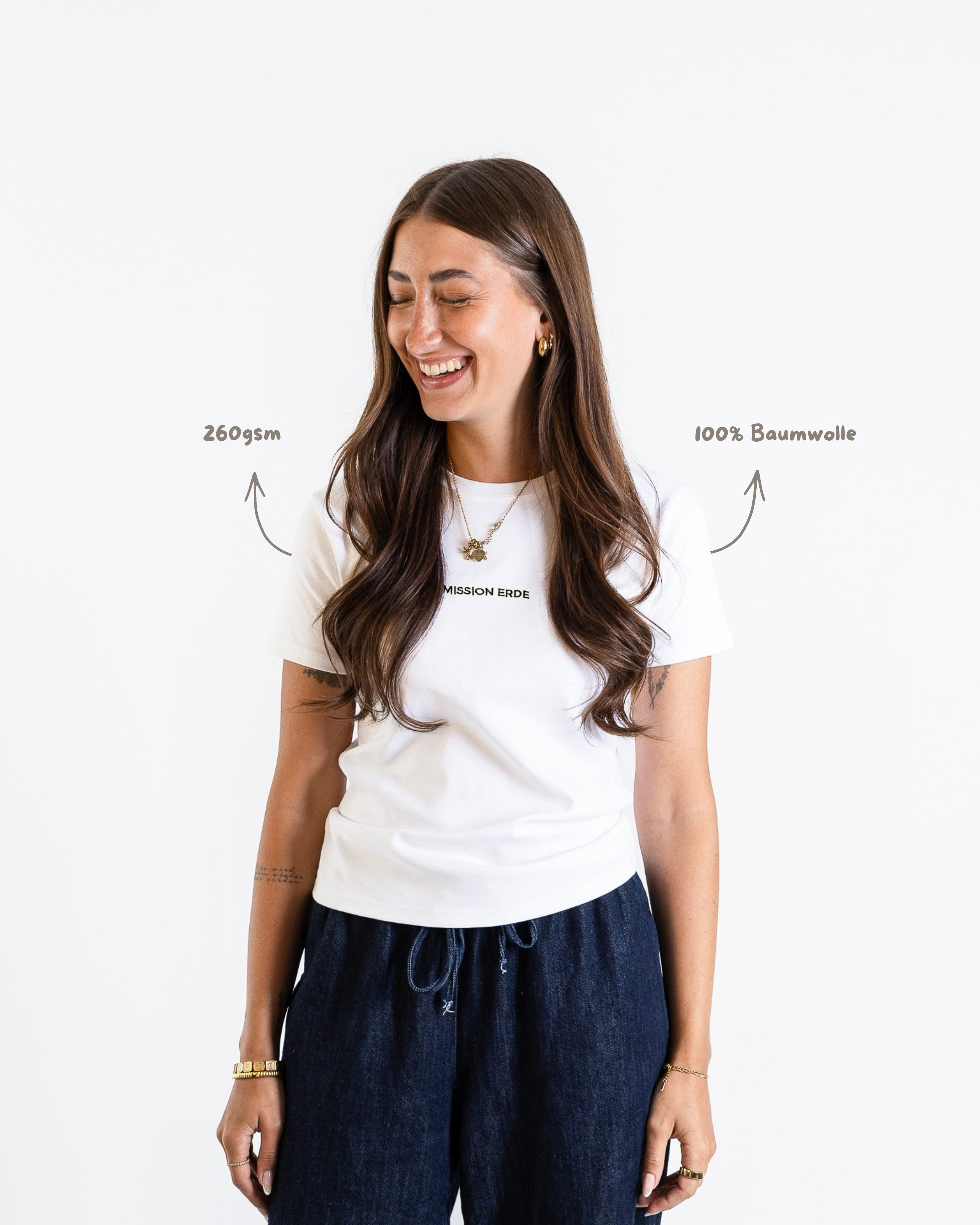 Basic T-Shirt Women "Mission Erde" Stick