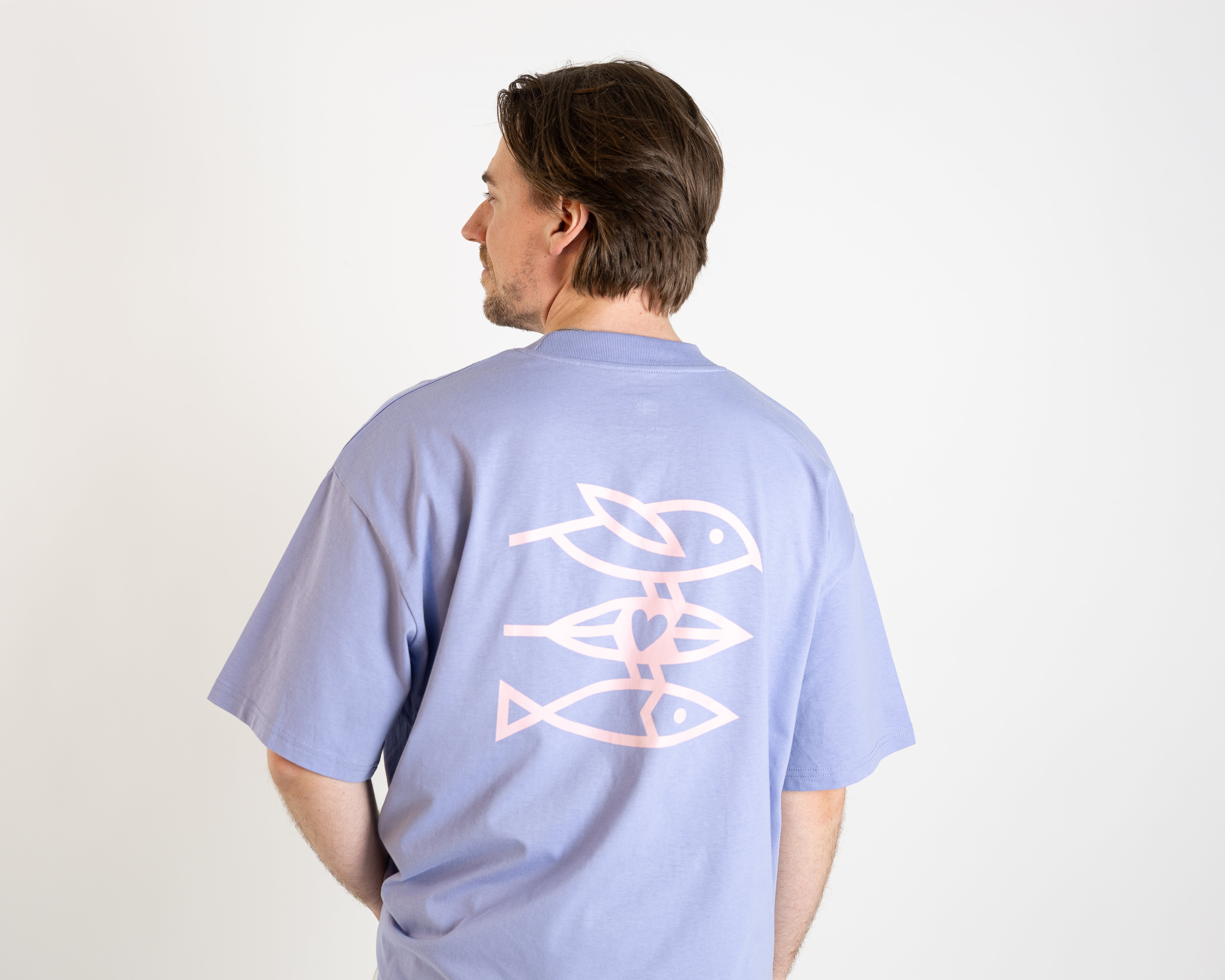 T-Shirt Unisex "Seid lieb zueinander 2.0" violet