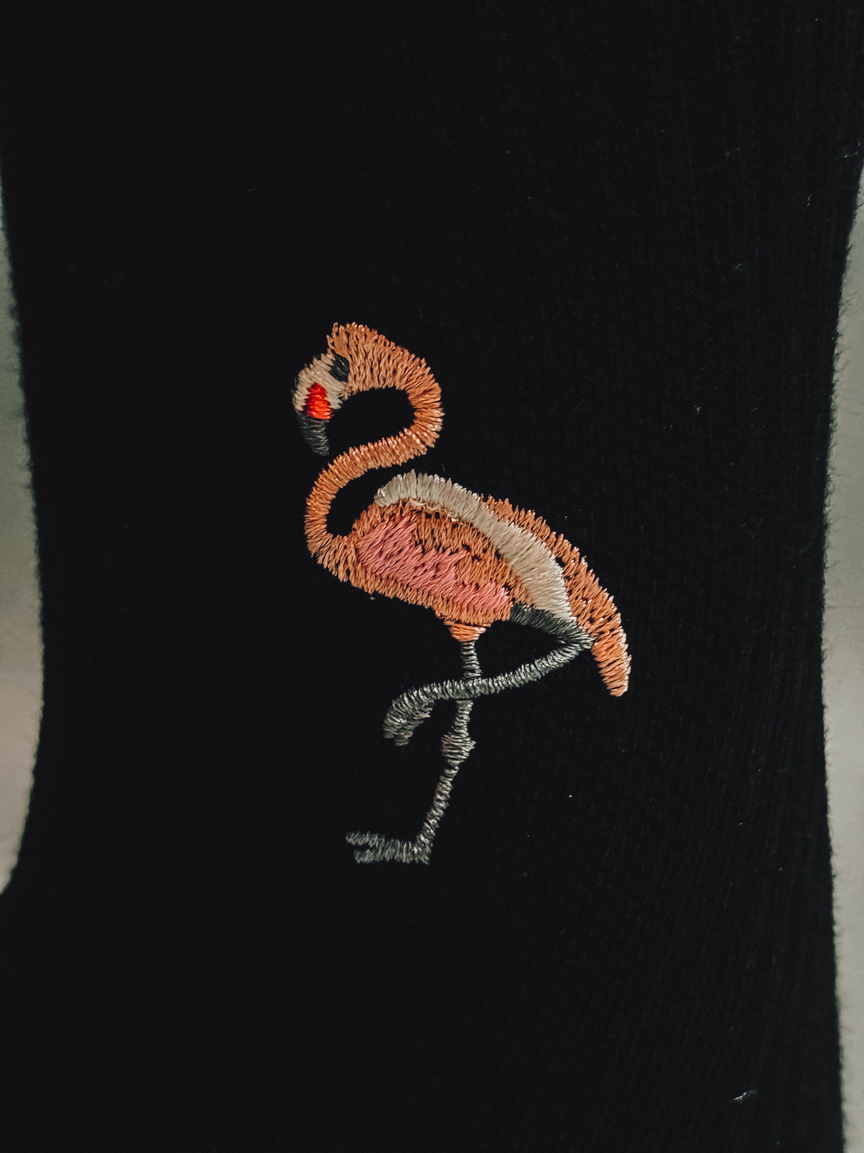 Sportsocke "Flamingo" schwarz