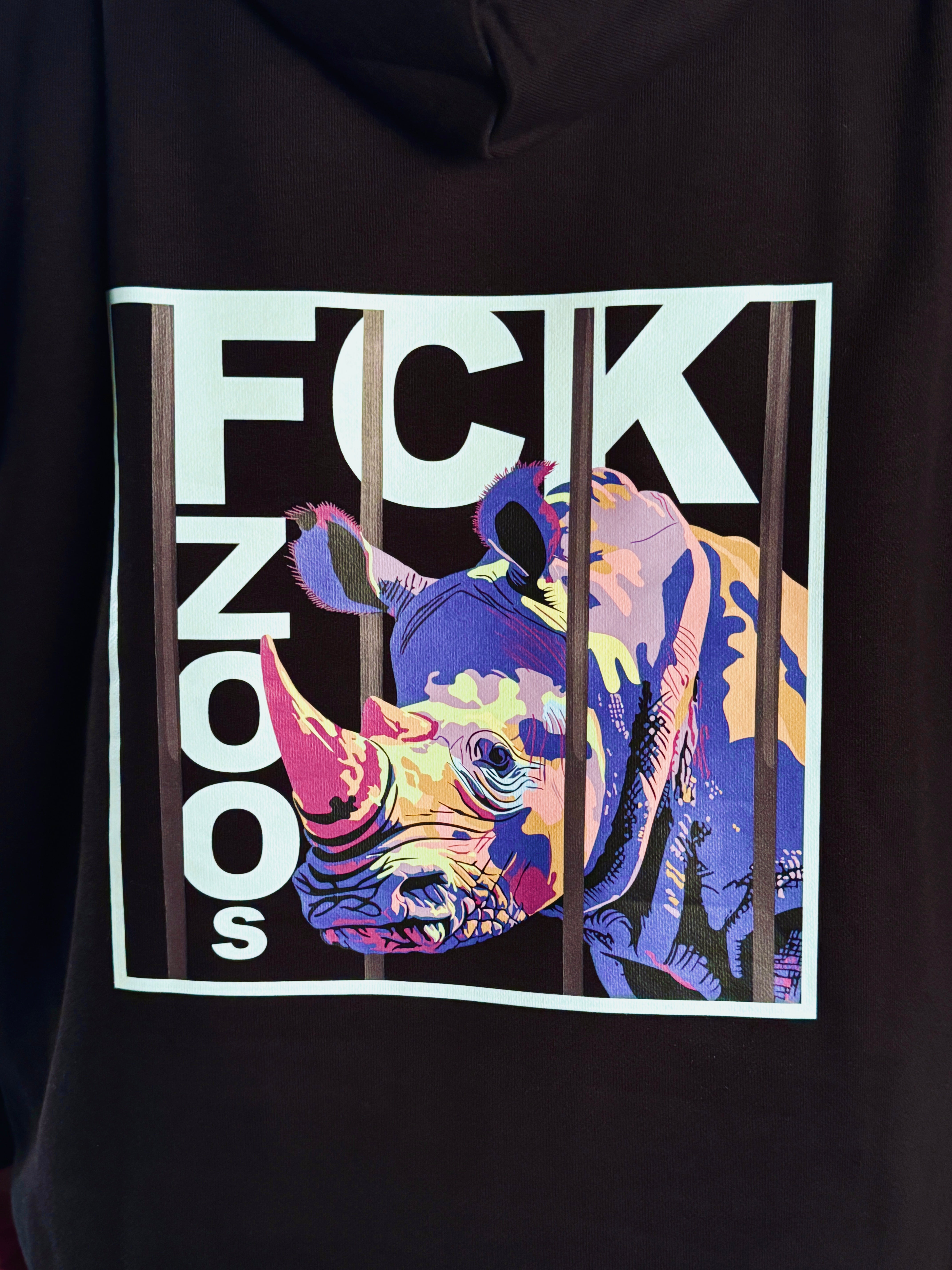 Hoodie "FCK ZOOs" Nashorn