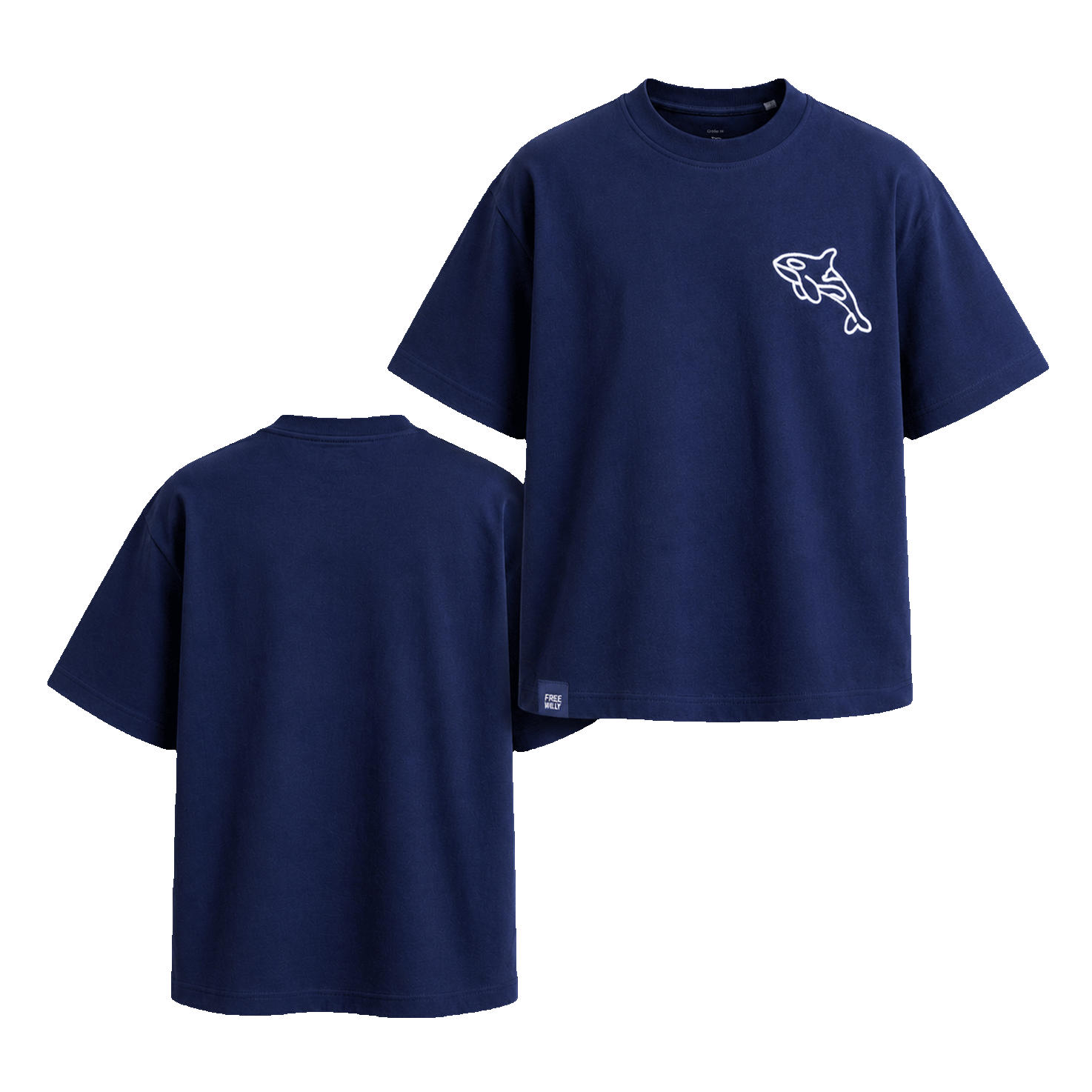 Unisex T-Shirt "3D Orca Stick"