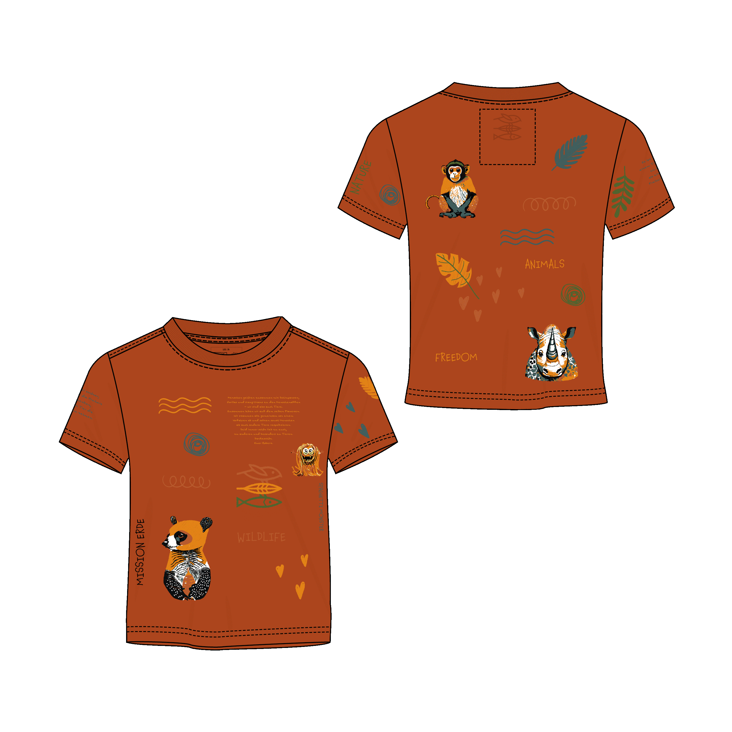 Kinder T-Shirt "WILDLIFE"