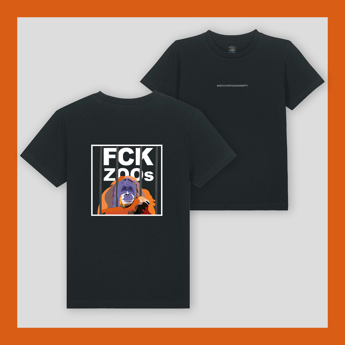 Kinder T-Shirt "FCK ZOOs" Orang-Utan