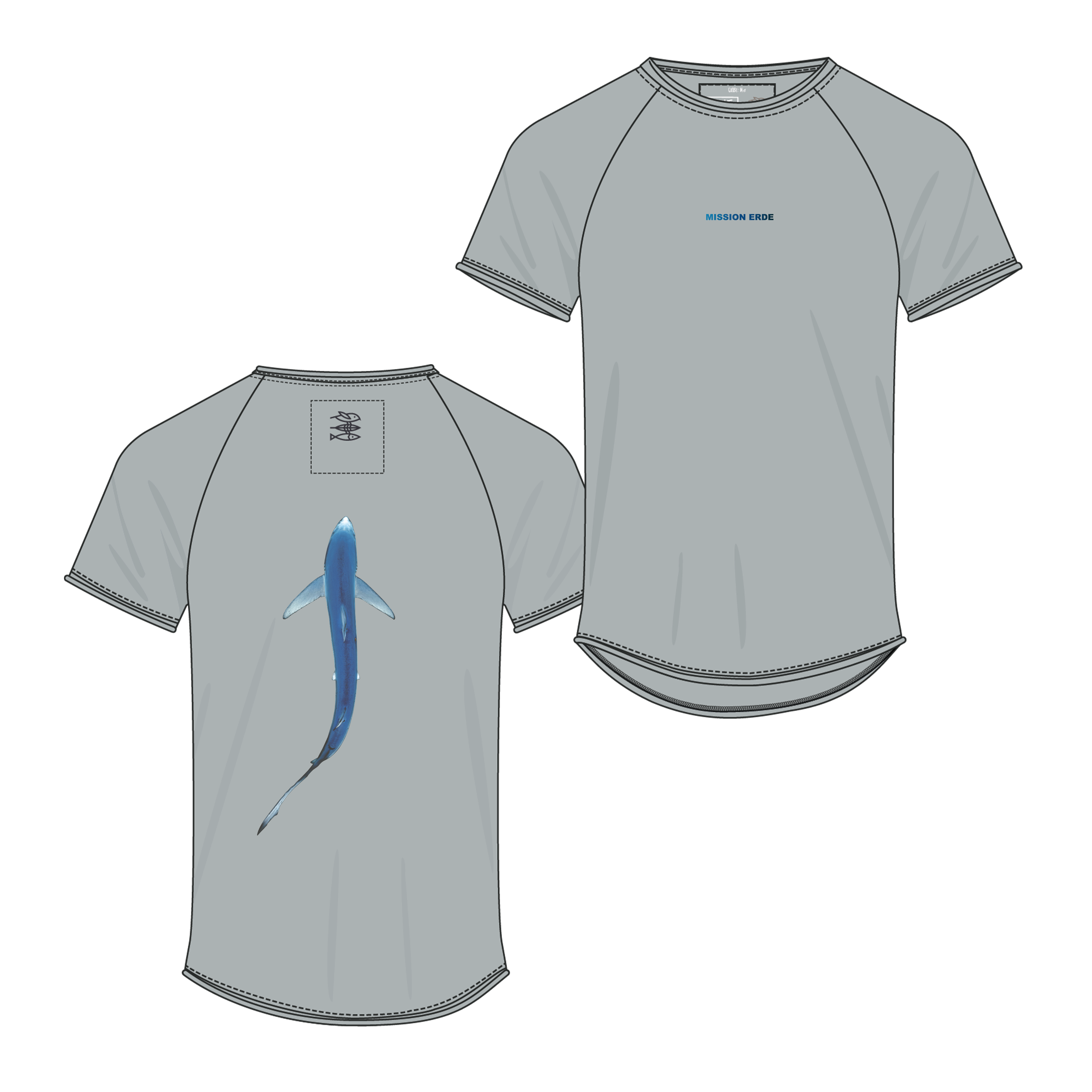 T-Shirt "Mission Blauhai" Men