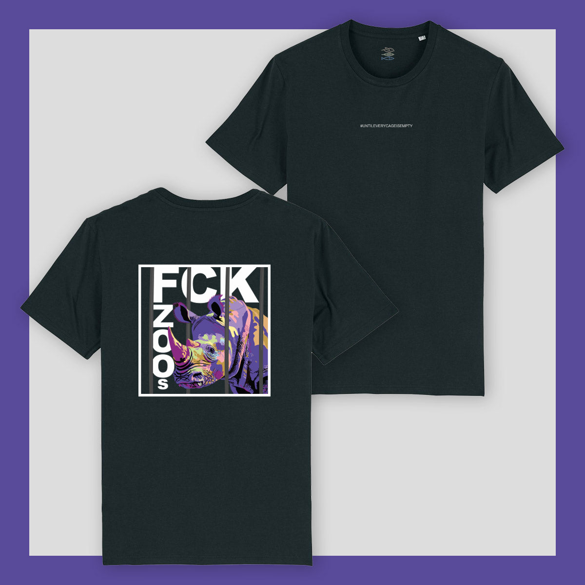 T-Shirt "FCK ZOOs" Nashorn