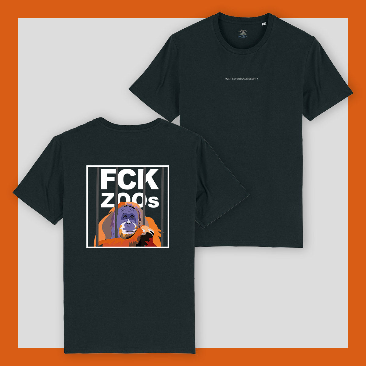 T-Shirt "FCK ZOOs" Orang-Utan