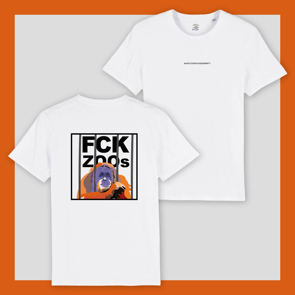 T-Shirt "FCK ZOOs" Orang-Utan