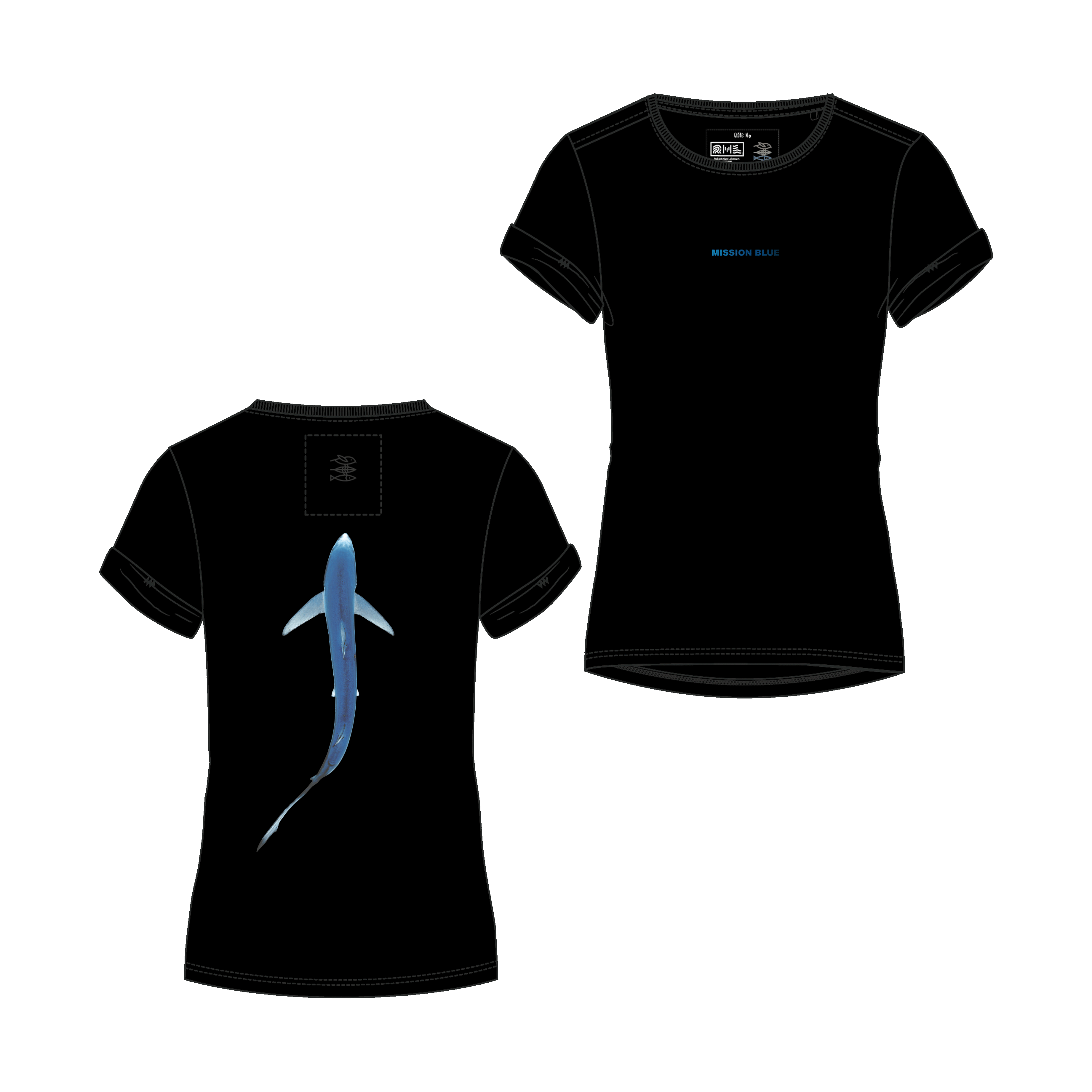 T-Shirt "Mission Blauhai" Women