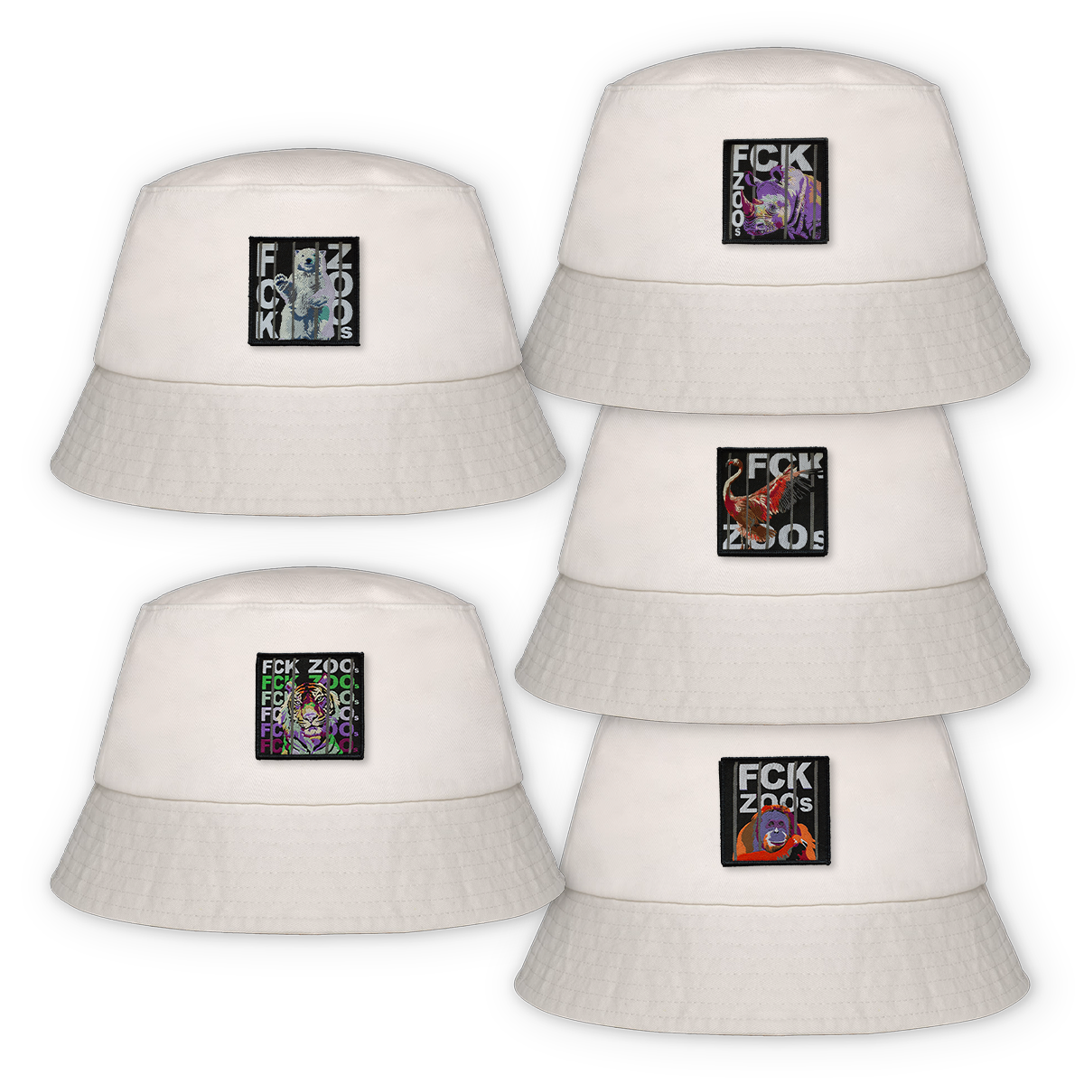 Bucket Hat "FCK ZOOs" Limited Edition