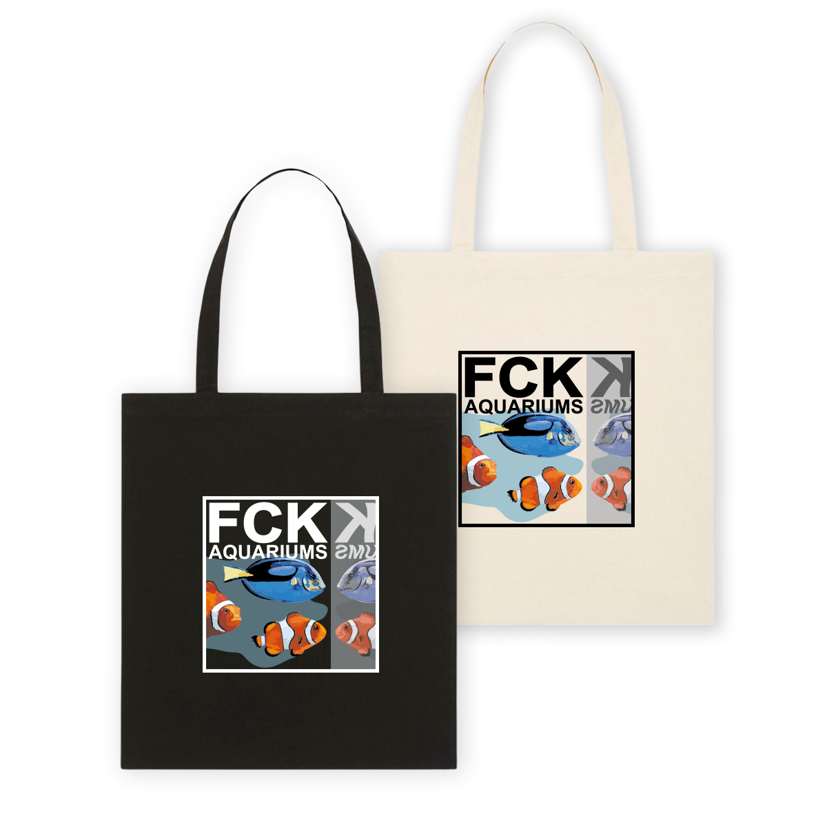 Bio-Jutebeutel "FCK AQUARIUMs" Nemo
