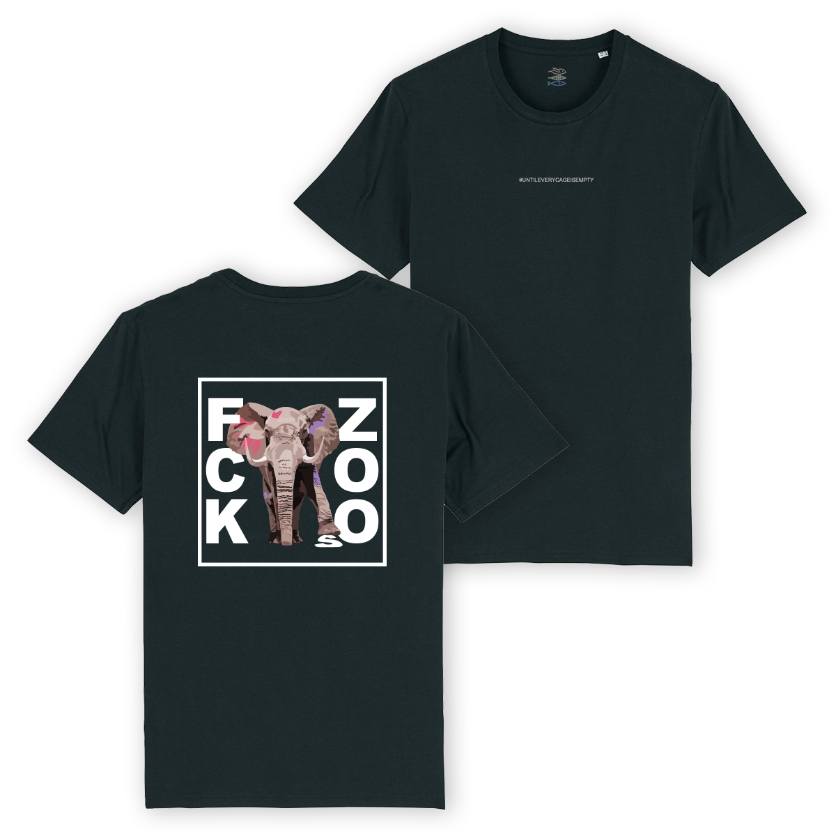 T-Shirt "FCK ZOOs" Elefant