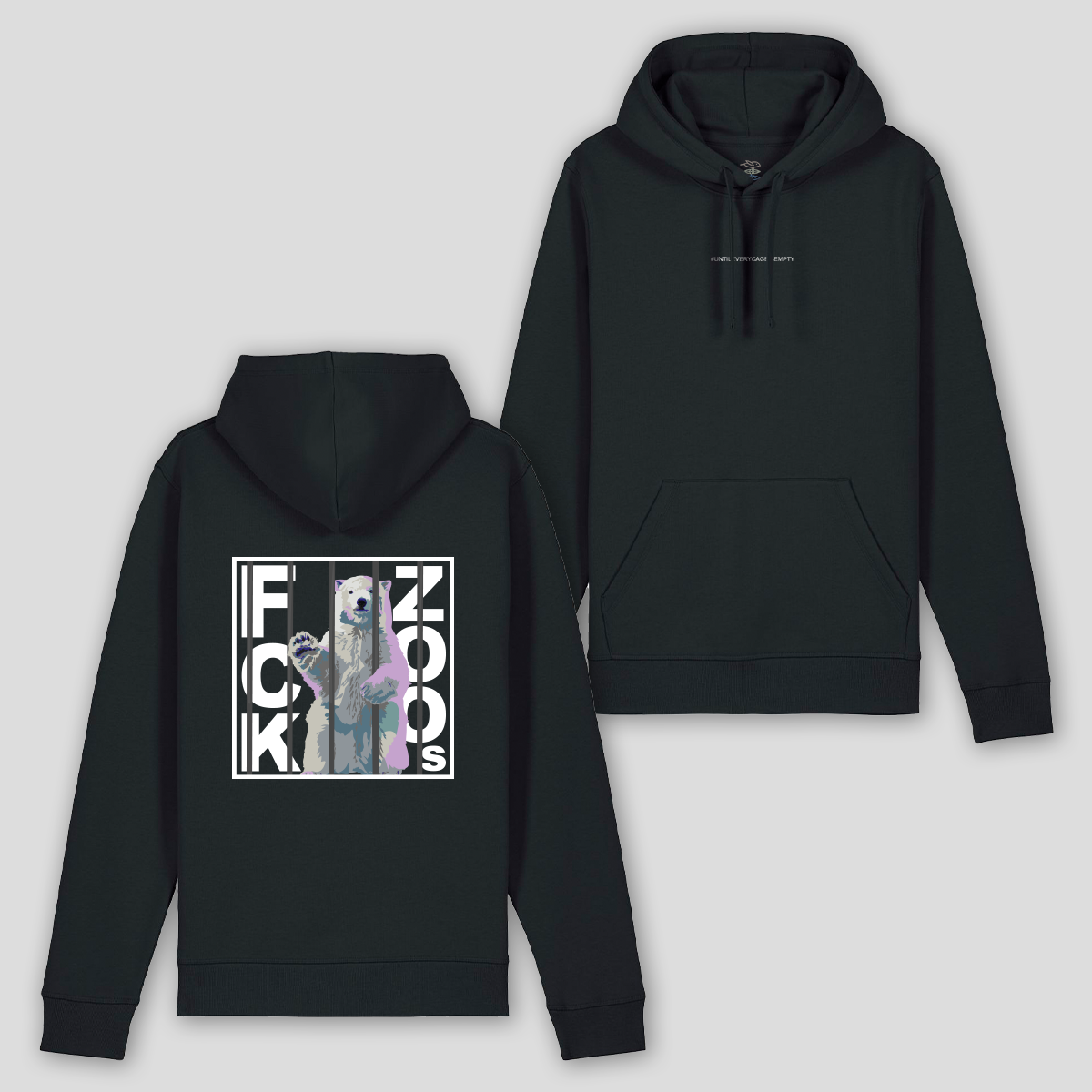 Hoodie "FCK ZOOs" Eisbär