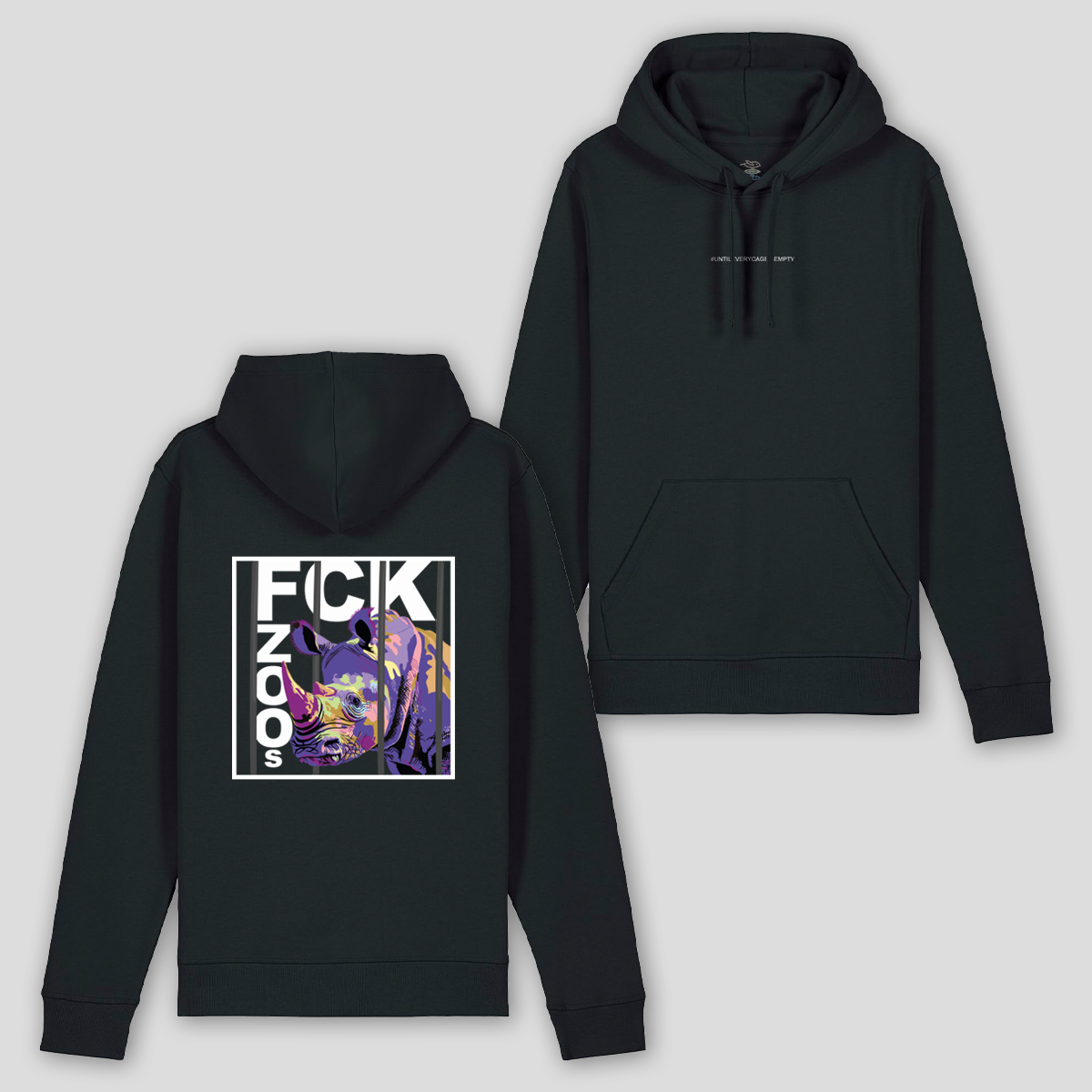 Hoodie "FCK ZOOs" Nashorn