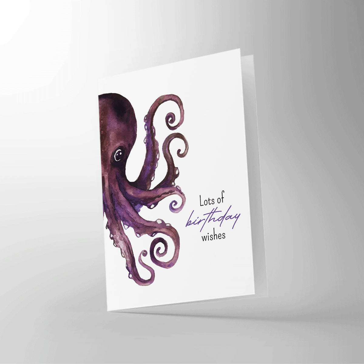 Geburtstagskarte "Oktopus"