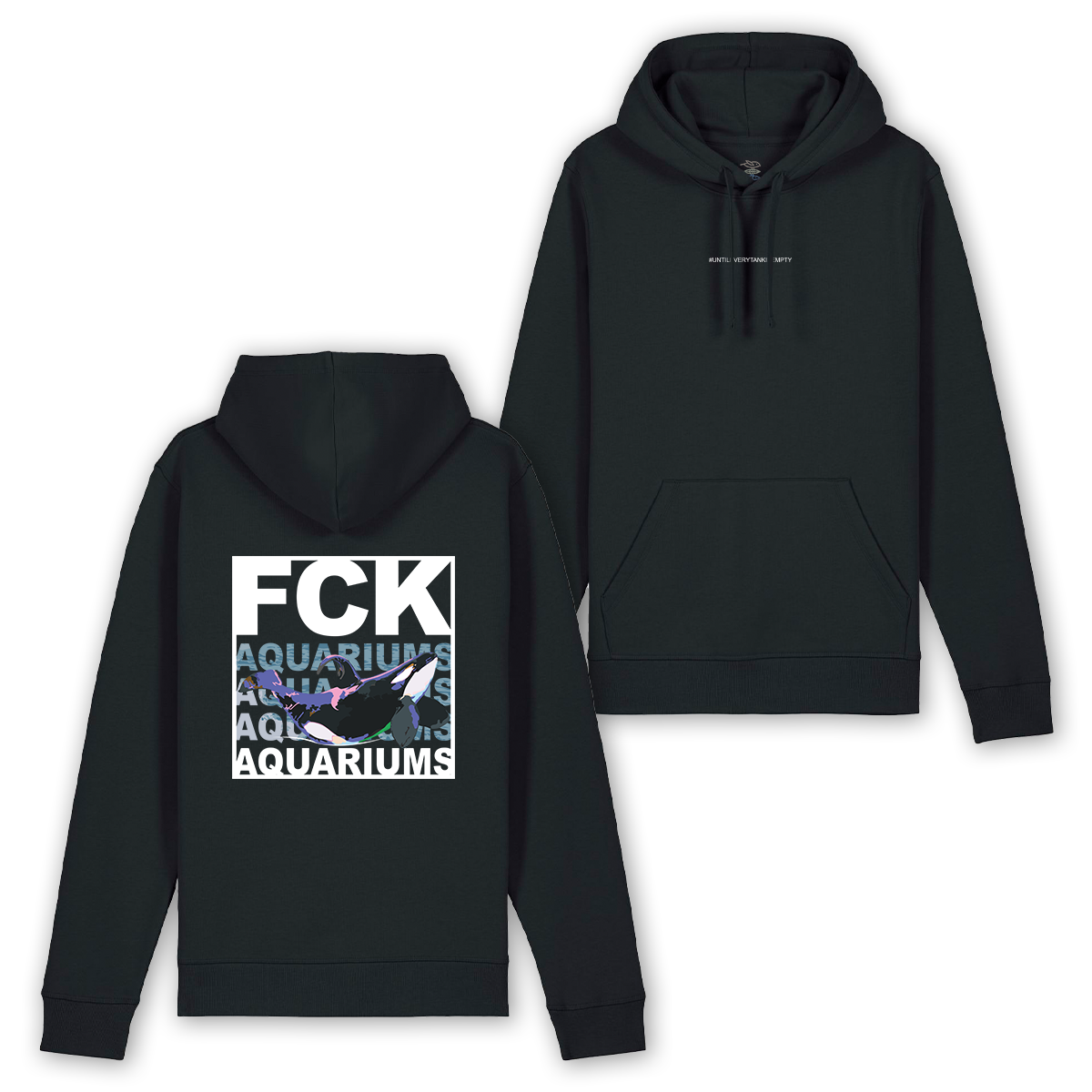 Hoodie "FCK AQUARIUMs" Orca