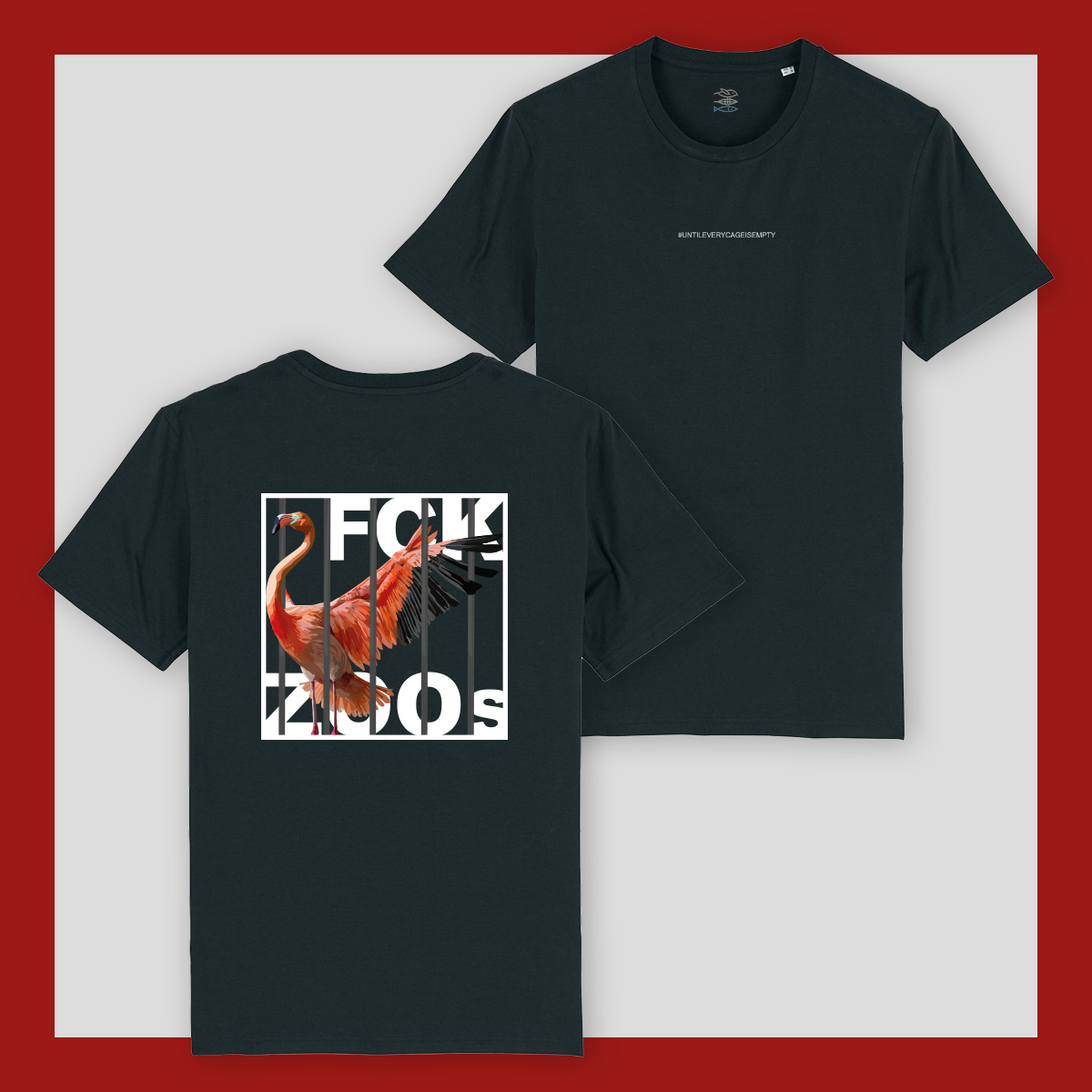 T-Shirt "FCK ZOOs" Flamingo