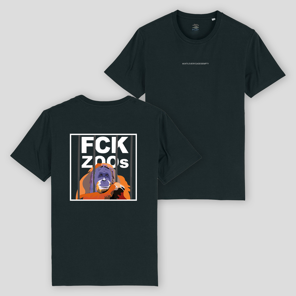 T-Shirt "FCK ZOOs" Orang-Utan