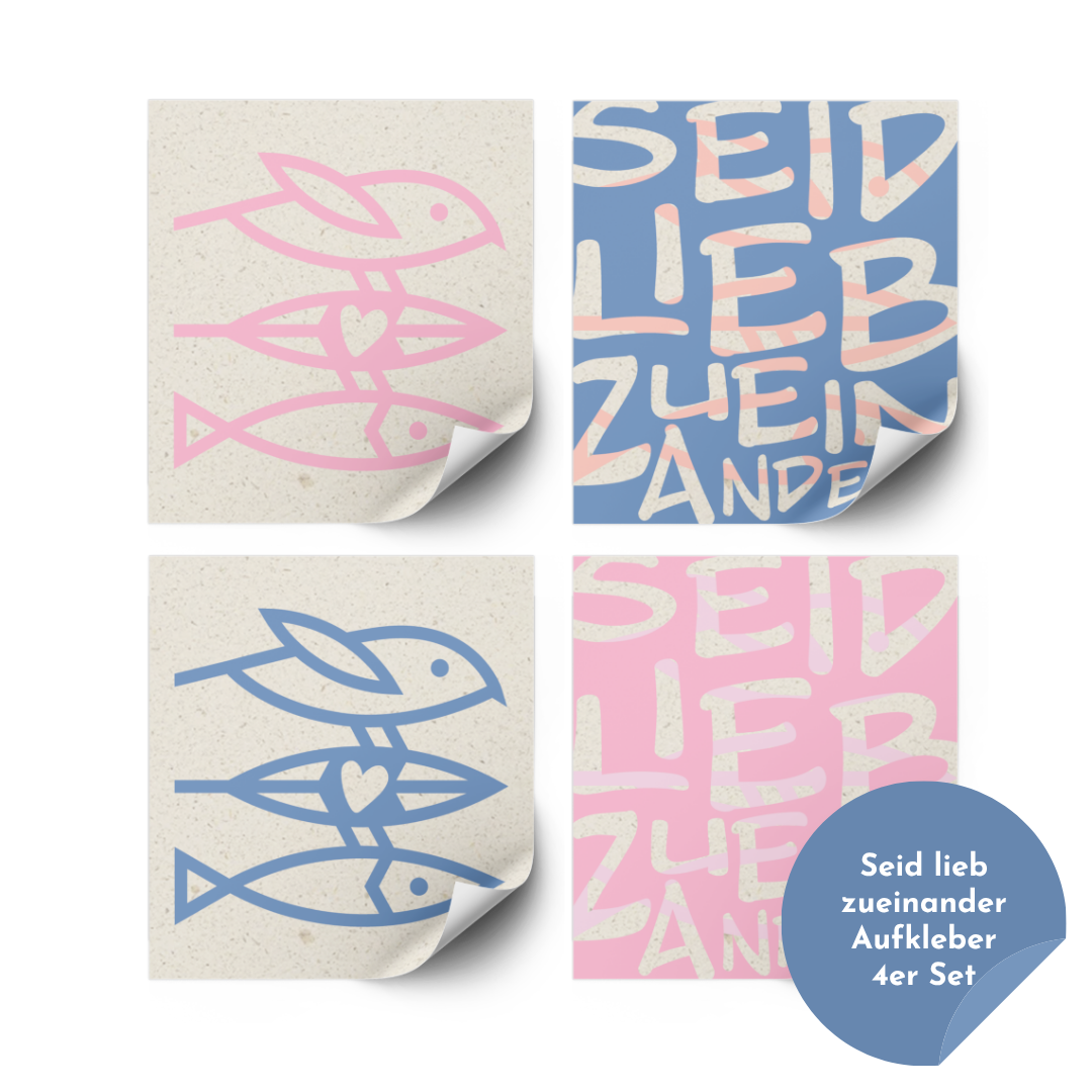 Stickerset "Seid lieb zueinander"