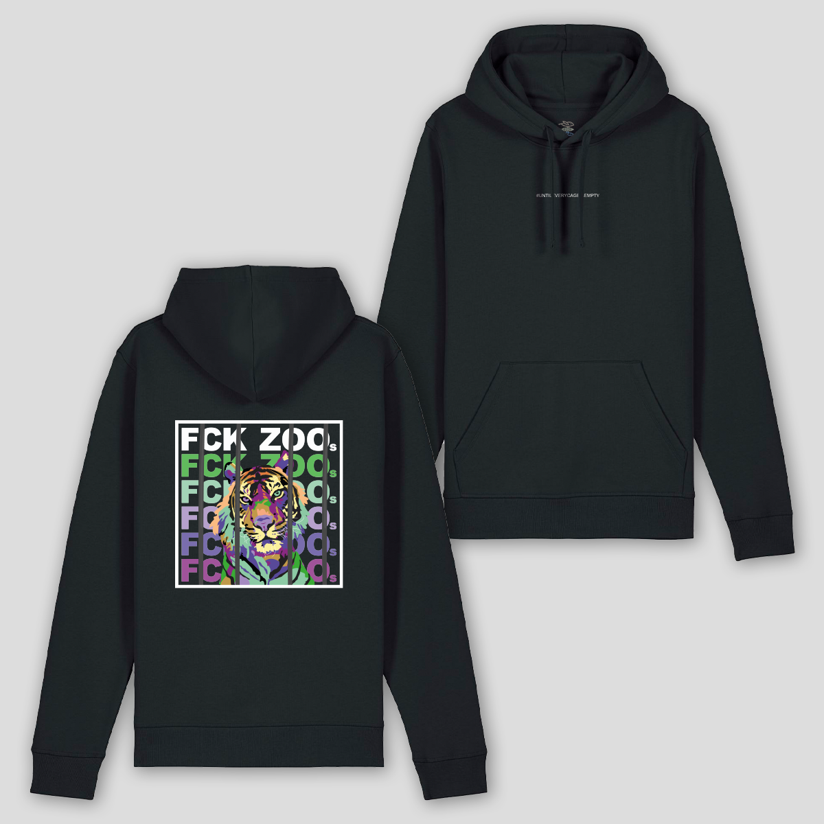 Hoodie "FCK ZOOs" Tiger