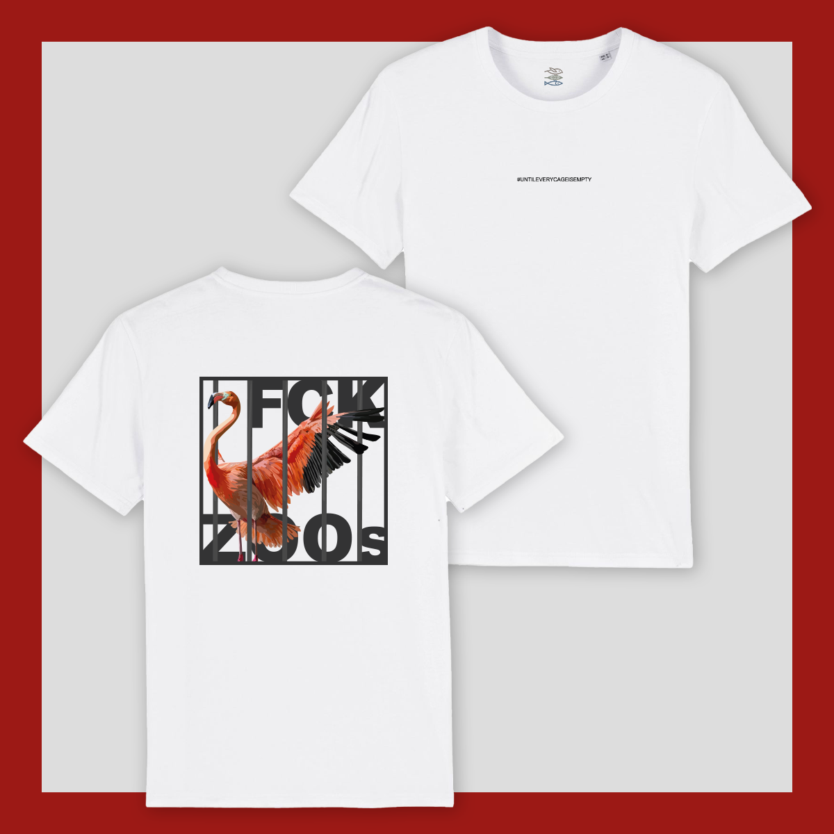 T-Shirt "FCK ZOOs" Flamingo