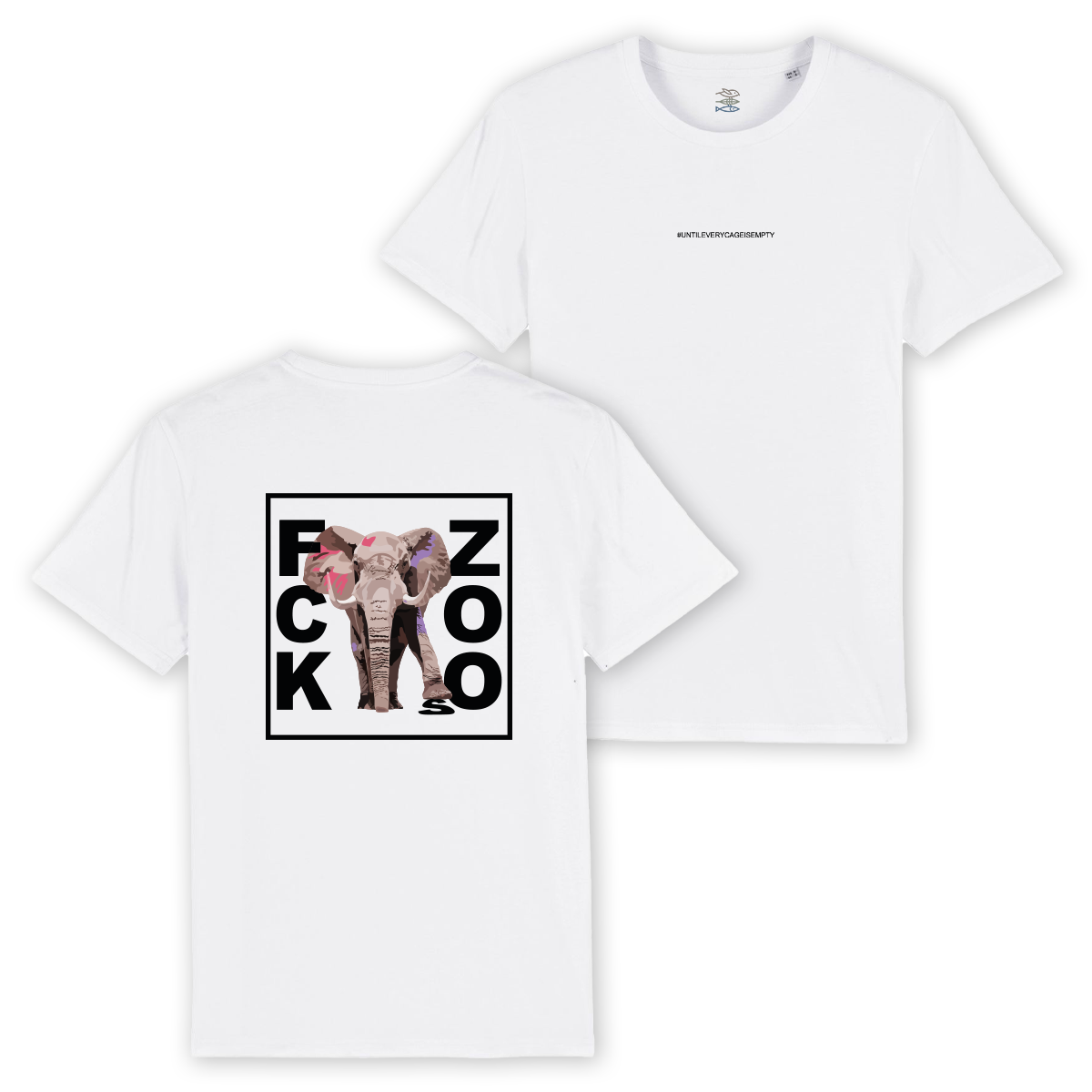 T-Shirt "FCK ZOOs" Elefant