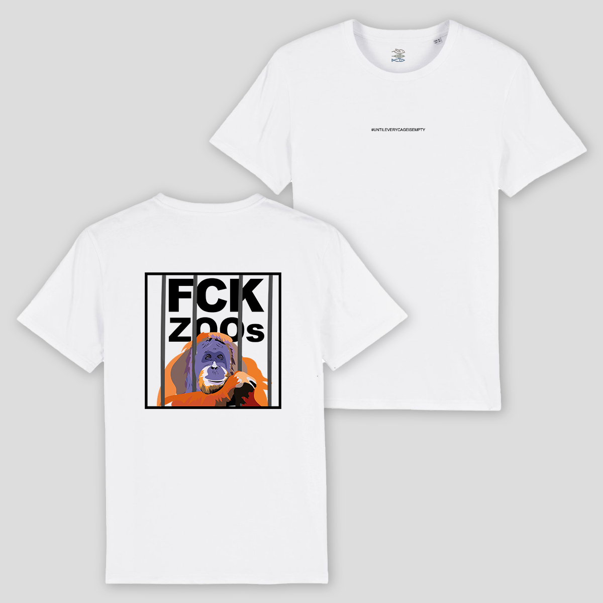 T-Shirt "FCK ZOOs" Orang-Utan