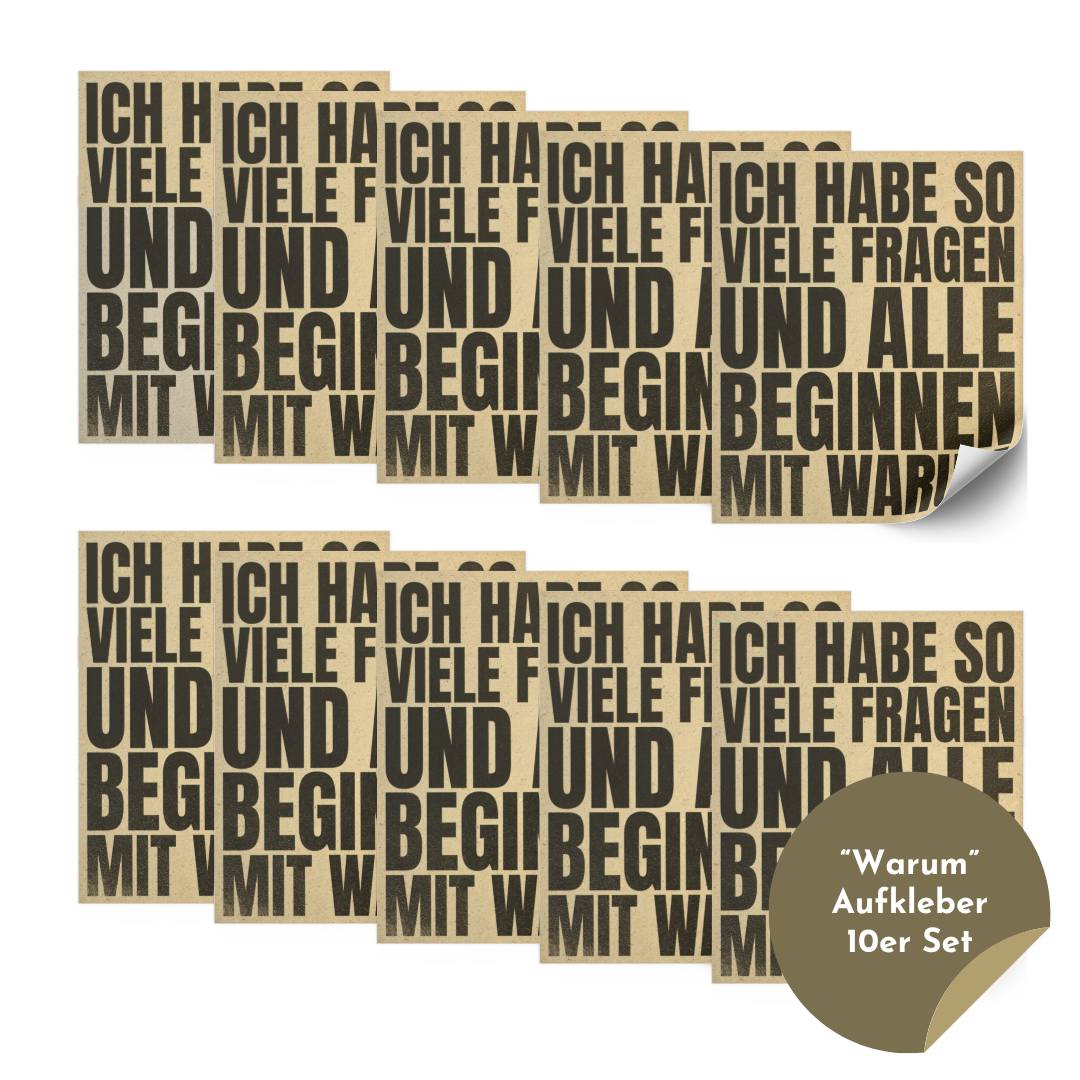Sticker "Warum?"