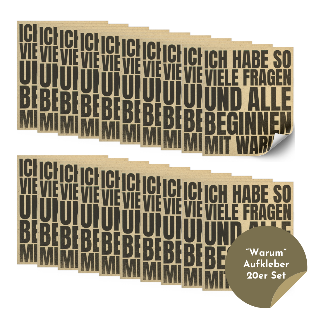 Sticker "Warum?"