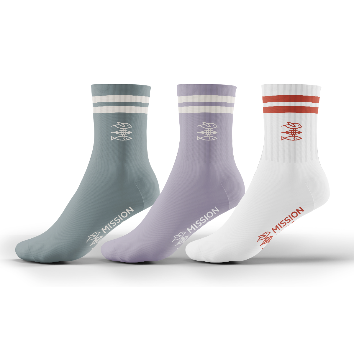Sportsocken "Mission Erde" 3er-Pack Bunt
