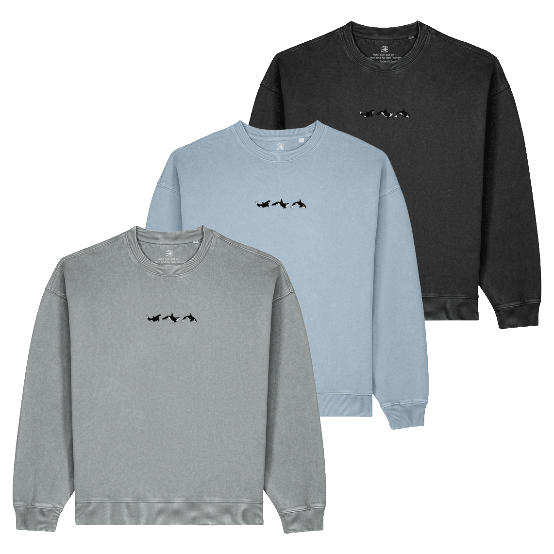 Oversize Vintage Sweatshirt "Orca"