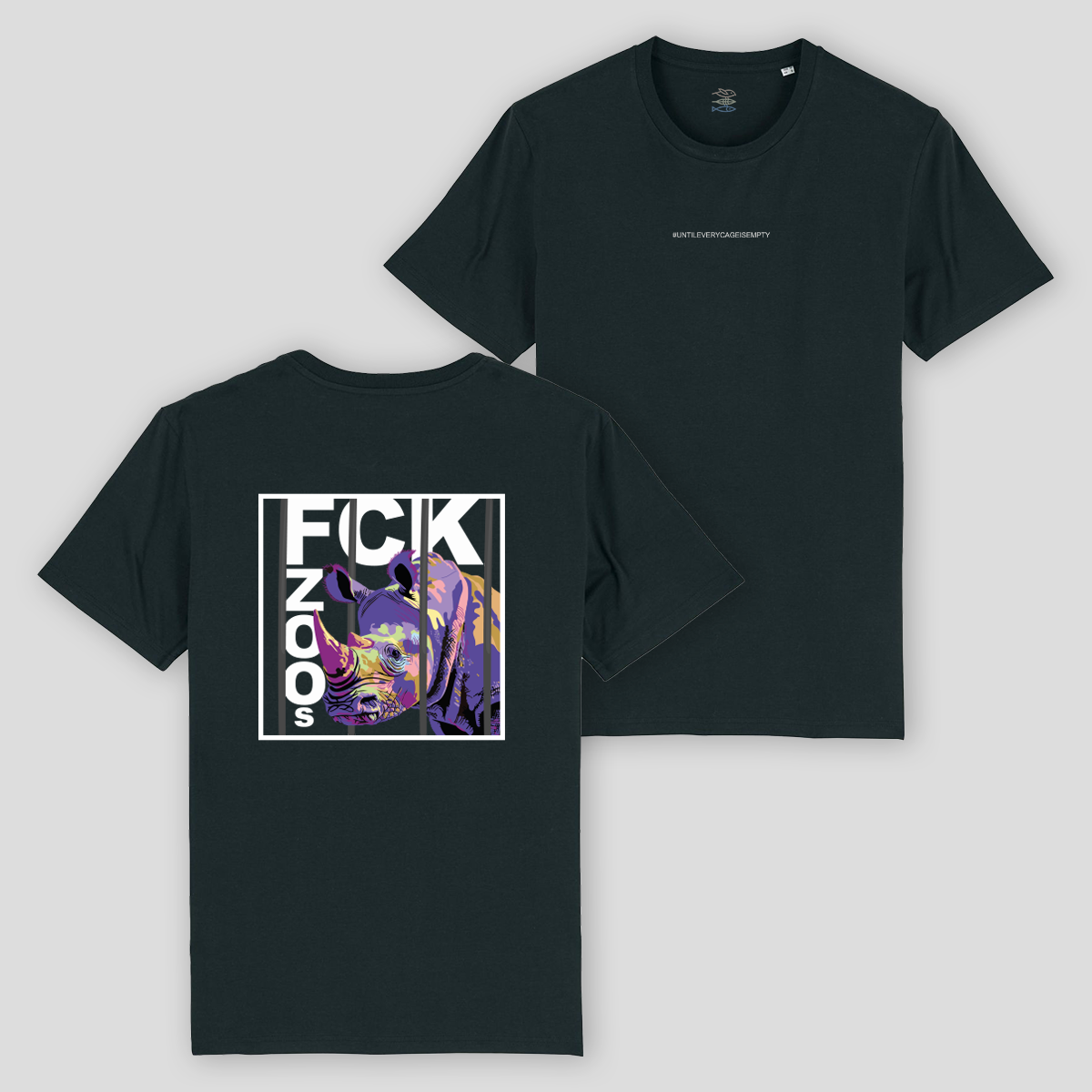 T-Shirt "FCK ZOOs" Nashorn