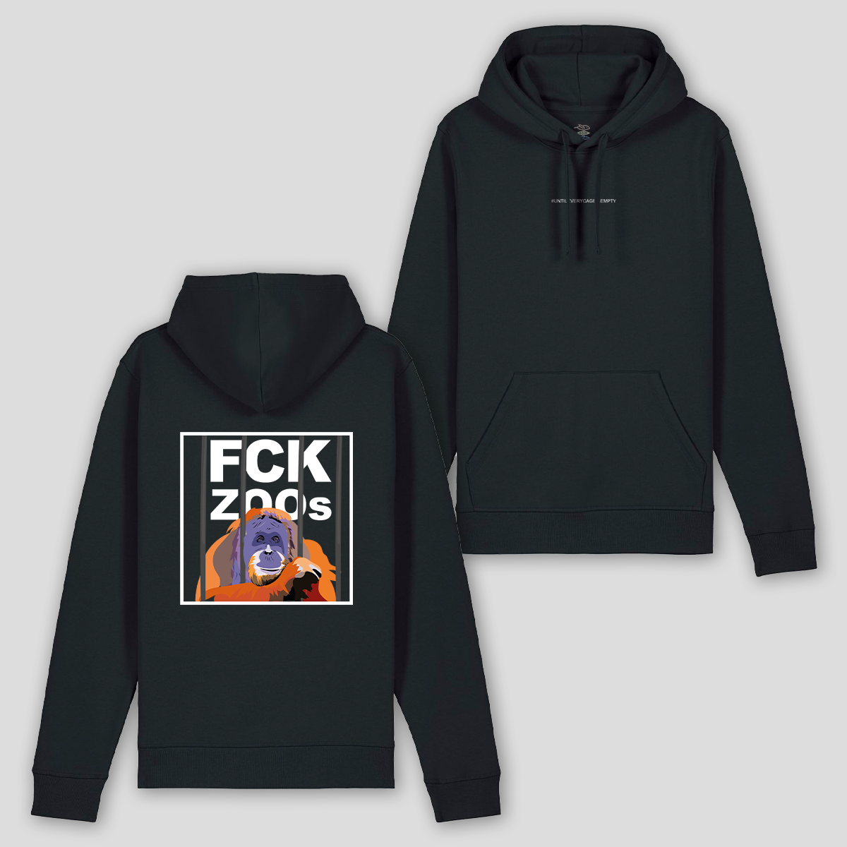 Hoodie "FCK ZOOs" Orang-Utan