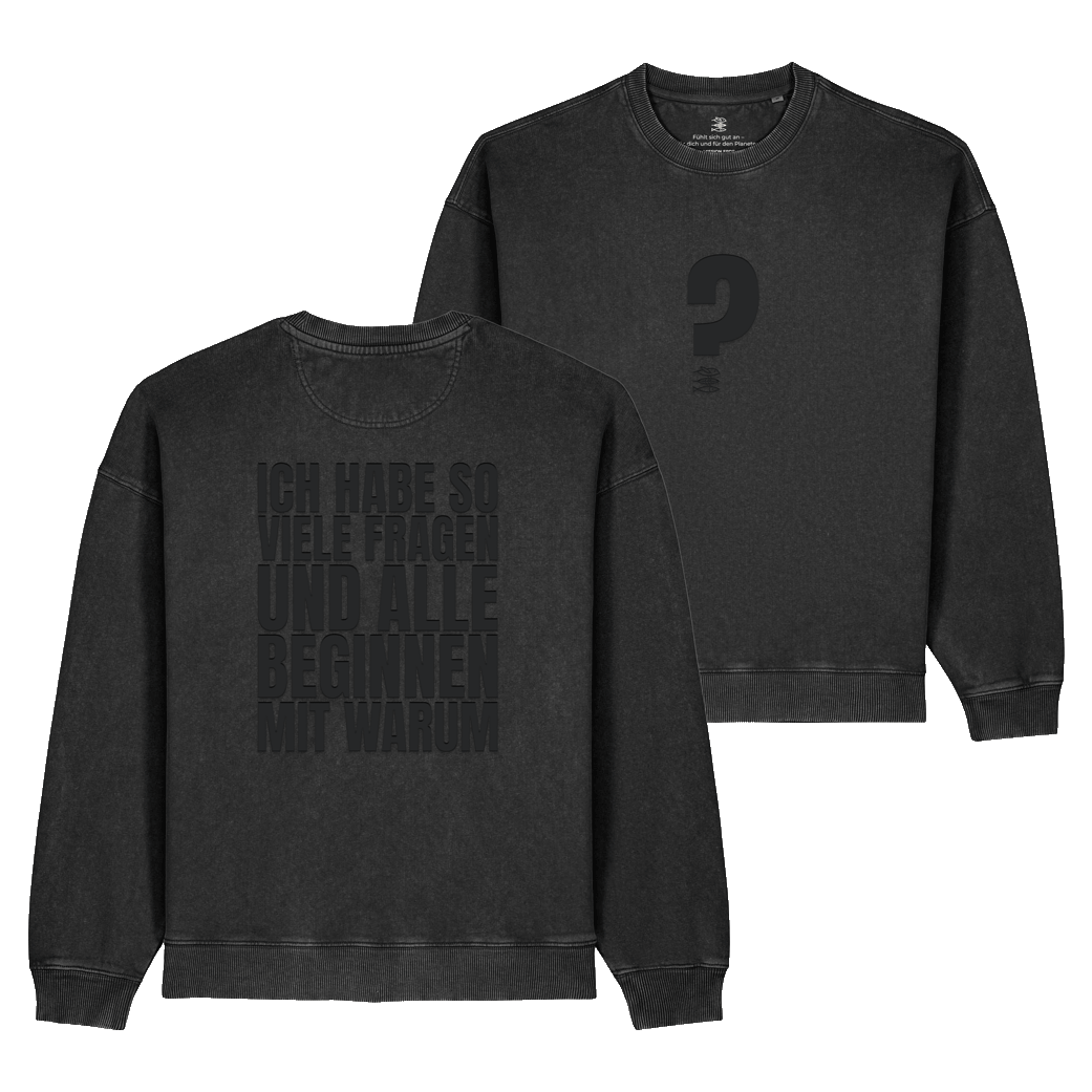 Unisex Oversize Sweatshirt "Warum"