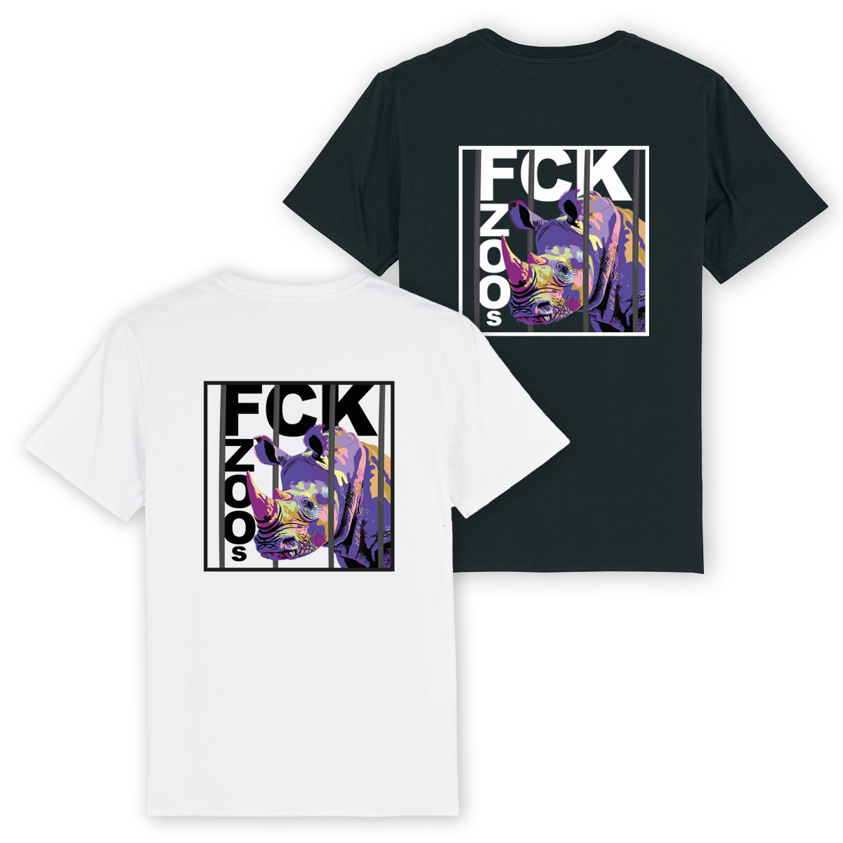 T-Shirt "FCK ZOOs" Nashorn