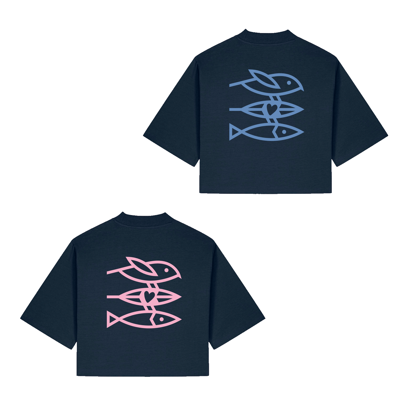 T-Shirt Women "Seid lieb zueinander 2.0" navy