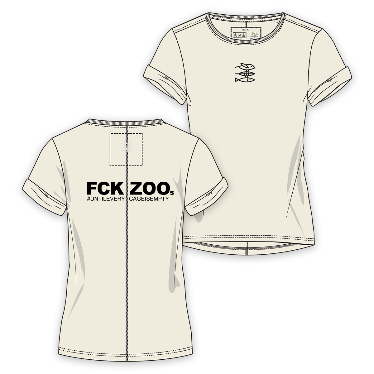 T-Shirt Women "FCK ZOOs"