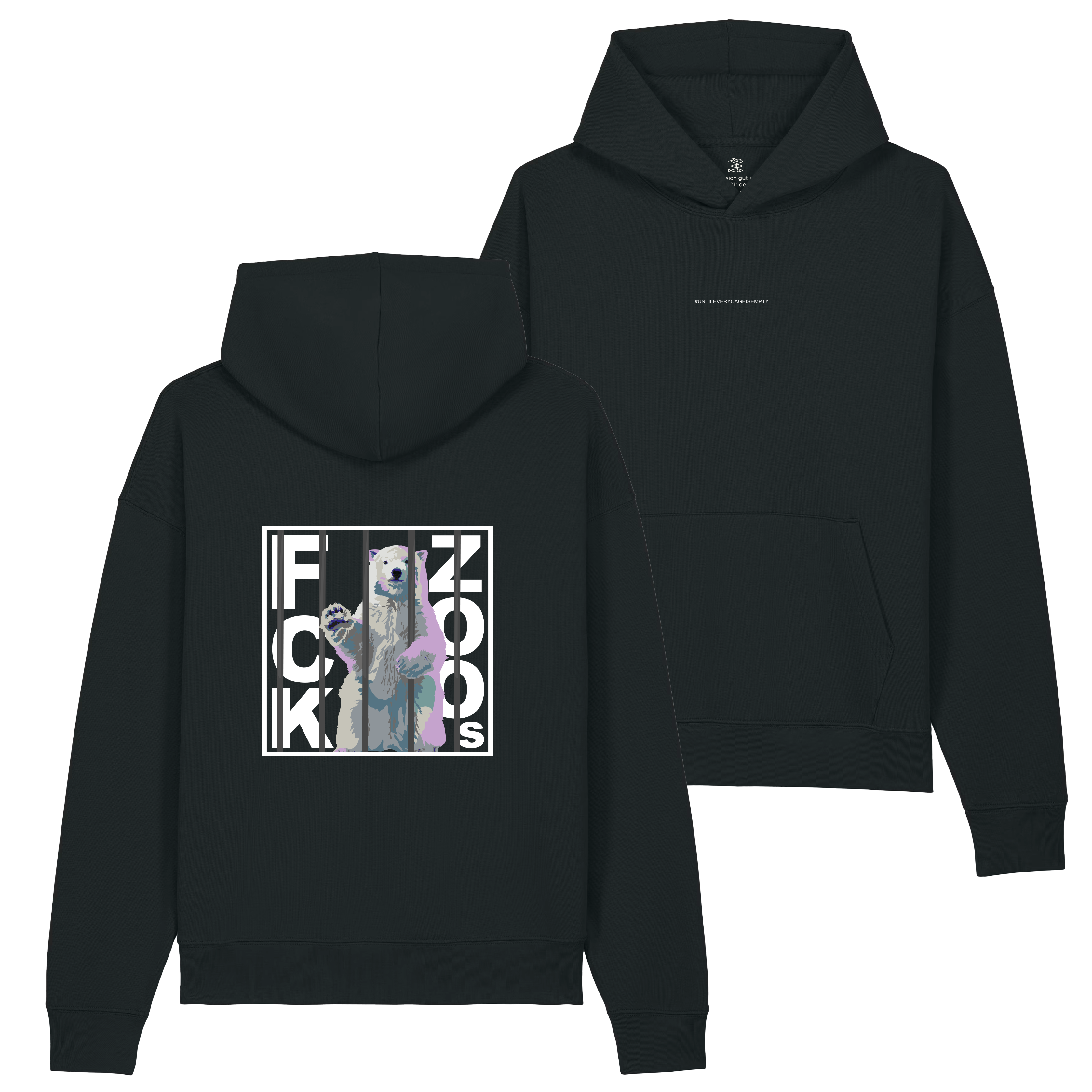 Hoodie "FCK ZOOs" Eisbär