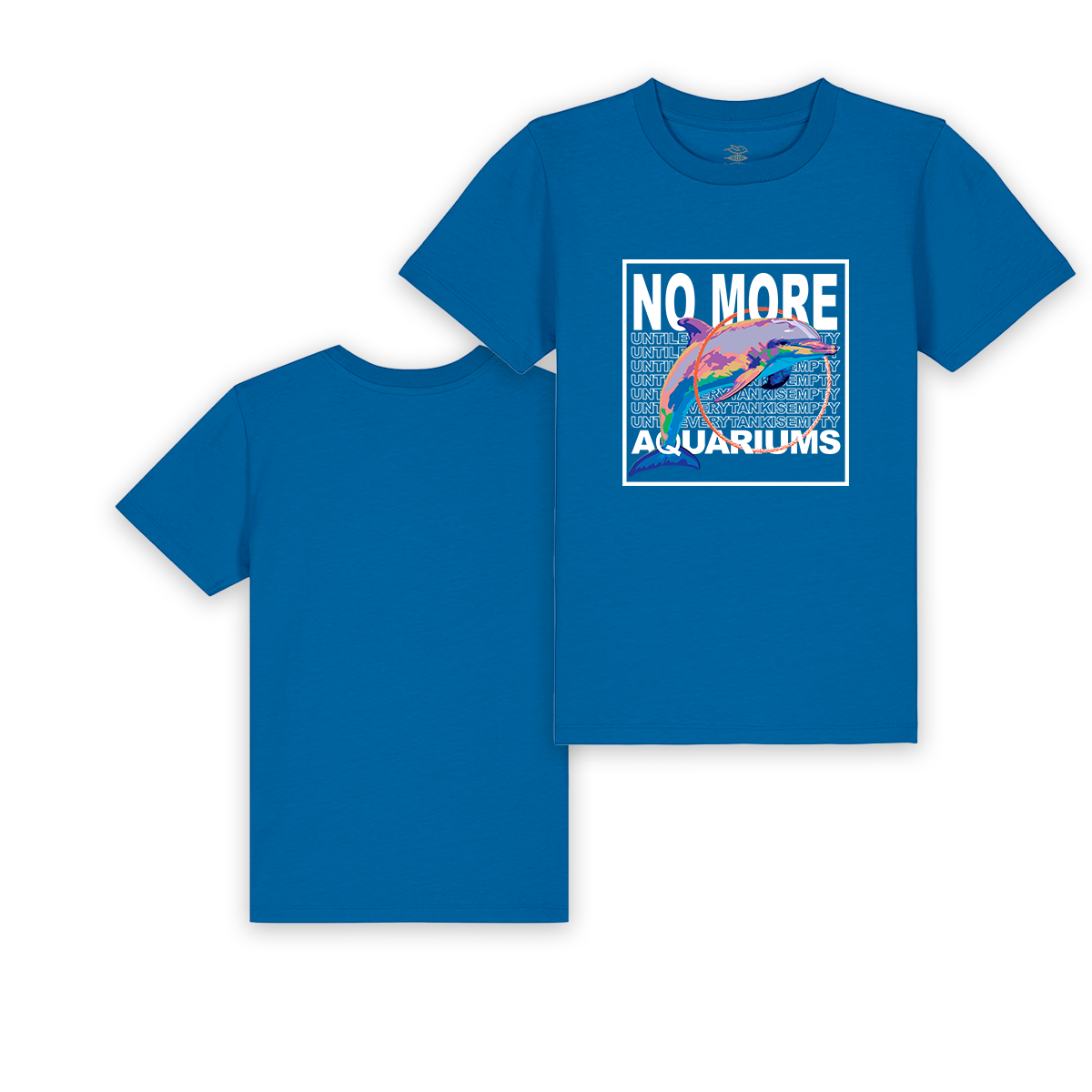 Kinder T-Shirt "NO MORE AQUARIUMS" Delphin