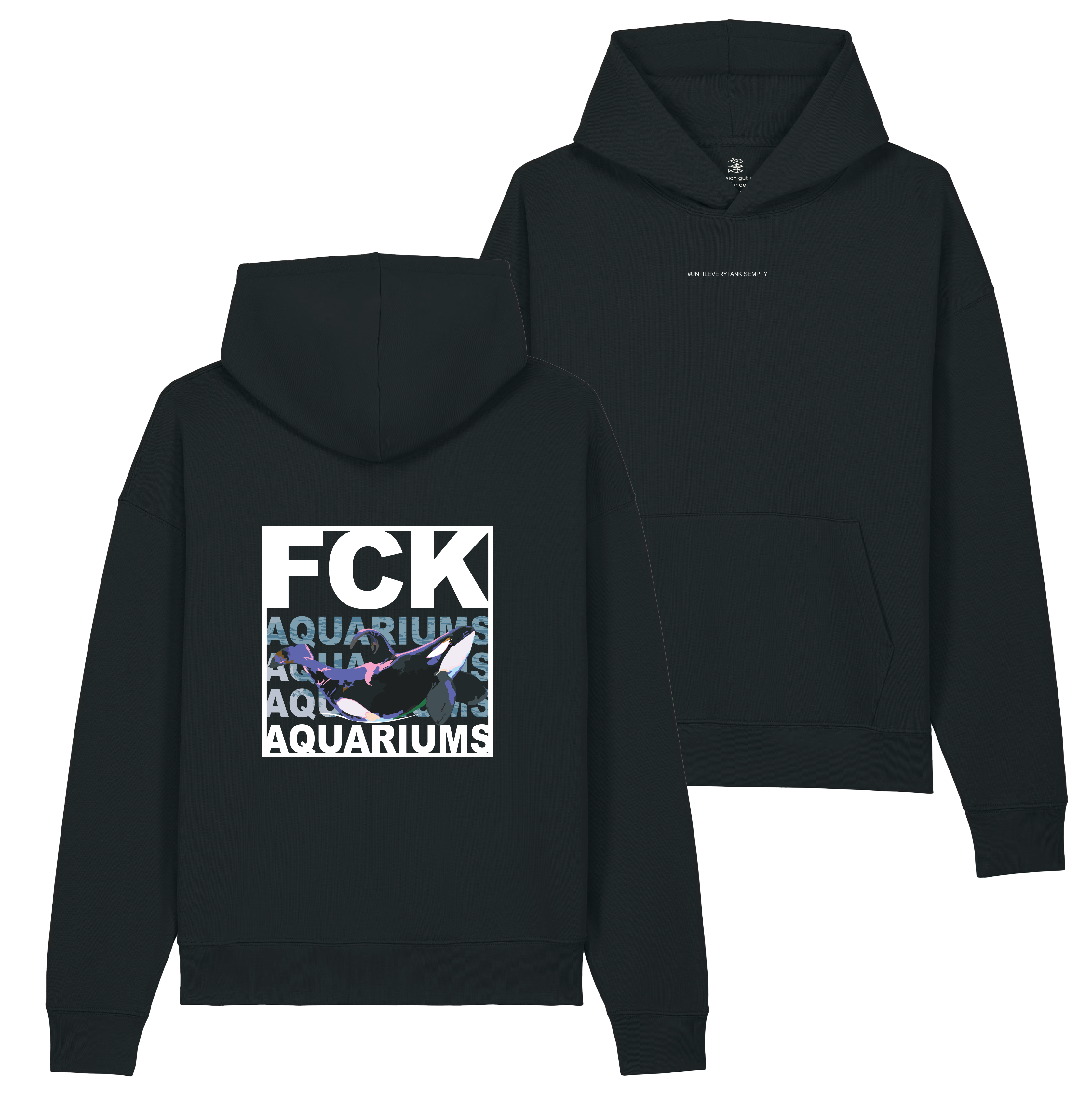 Hoodie "FCK AQUARIUMs" Orca