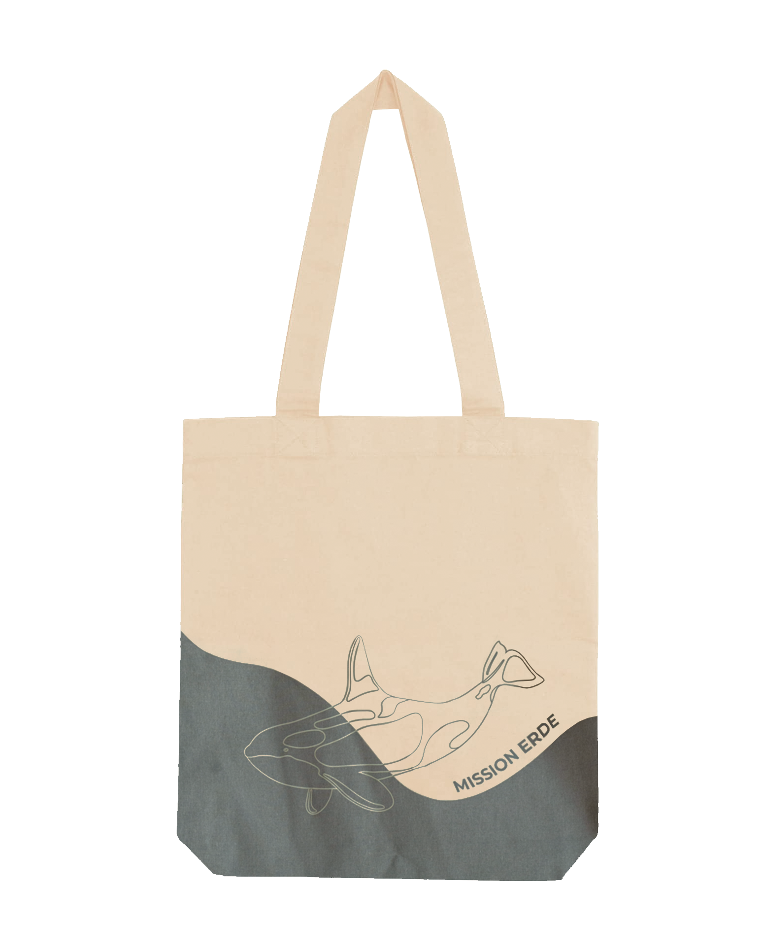 Bio-Baumwolltasche Welle "Orca" Limited Edition