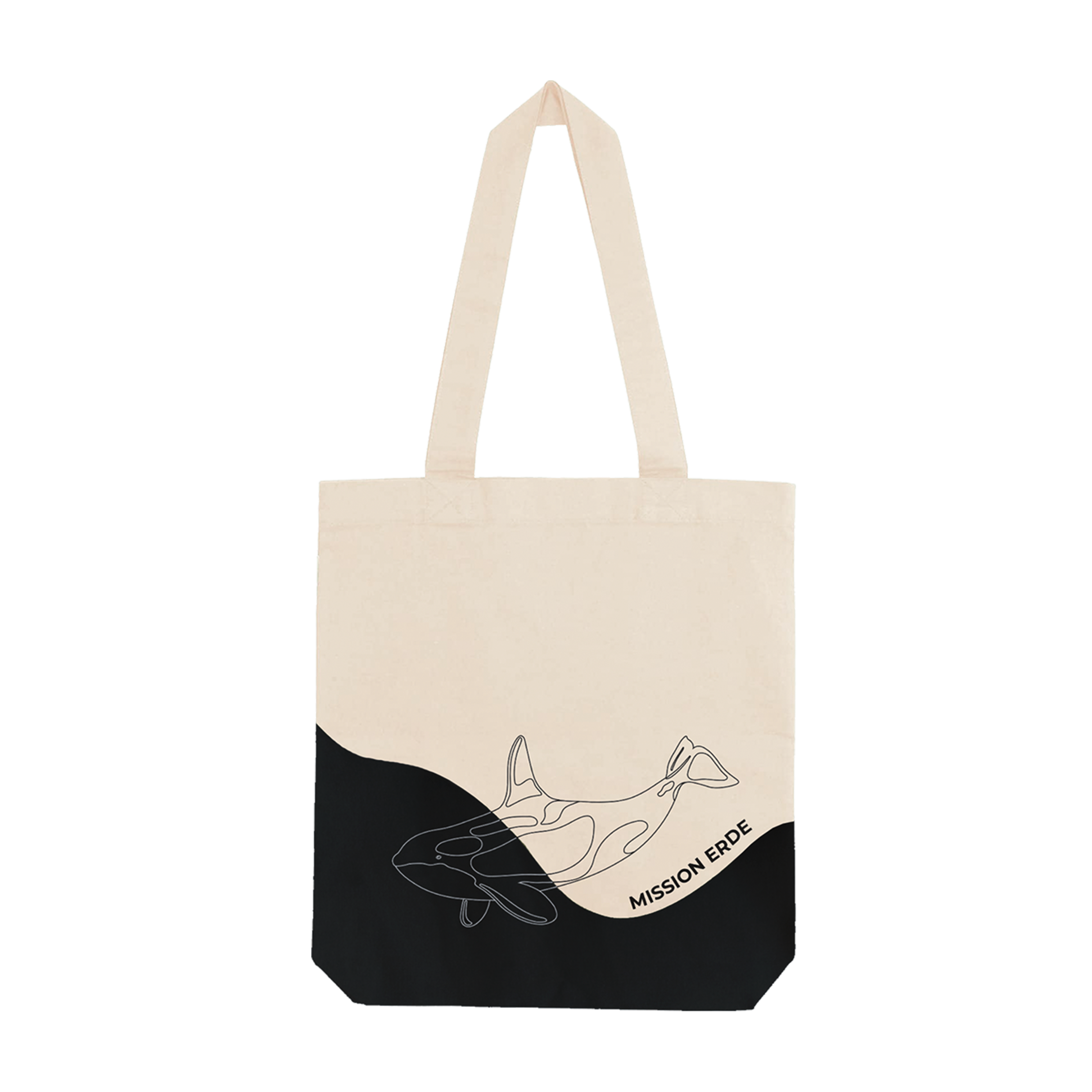 Bio-Baumwolltasche "Orca" black