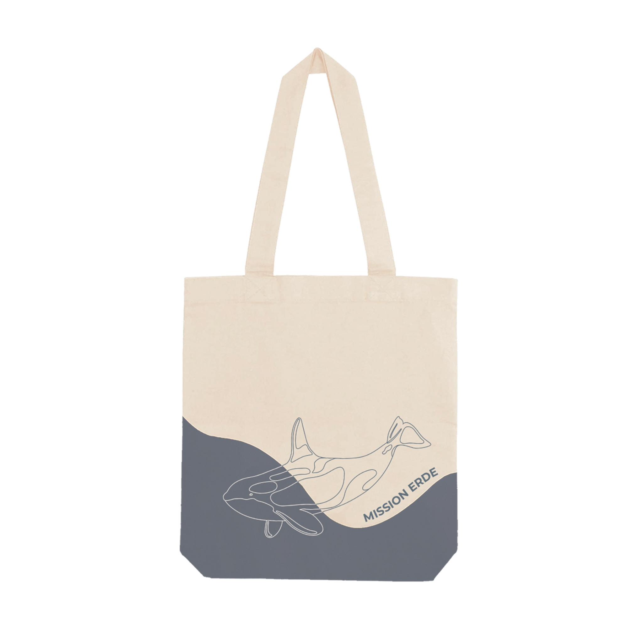 Bio-Baumwolltasche Welle "Orca"