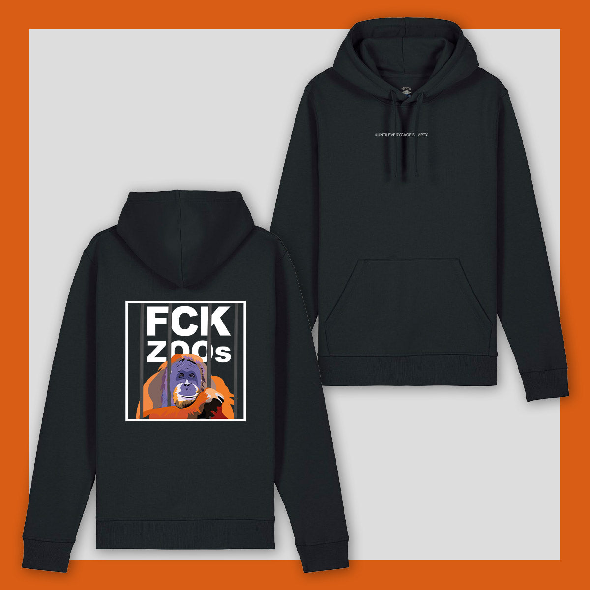 Hoodie "FCK ZOOs" Orang-Utan