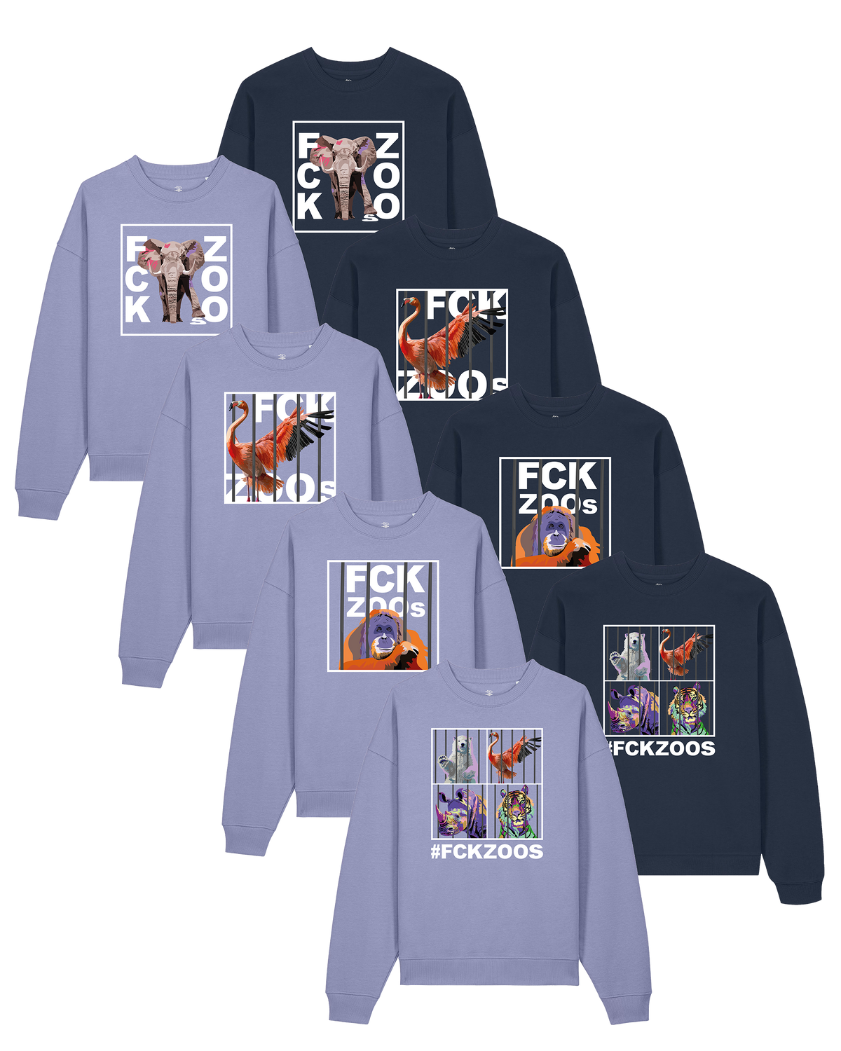 Unisex Oversize Sweatshirt "FCK Zoos"